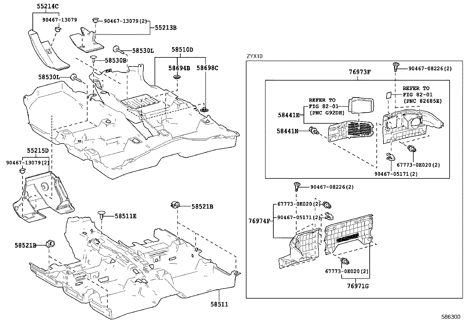 58511-F4010 MAT, FLOOR, FRONT product image