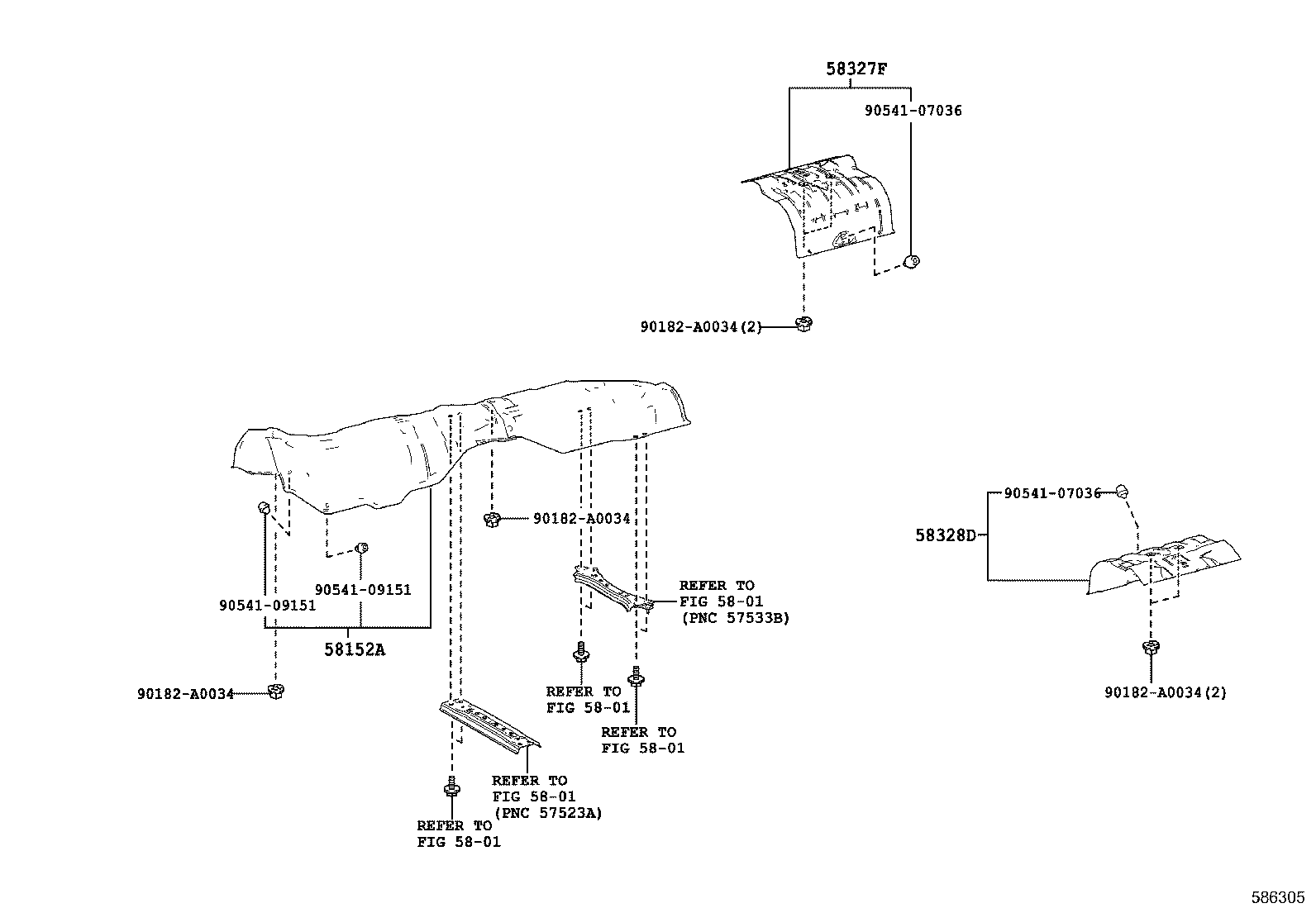 58151-06010 INSULATOR, FRONT FLOOR HEAT, NO.1 product image