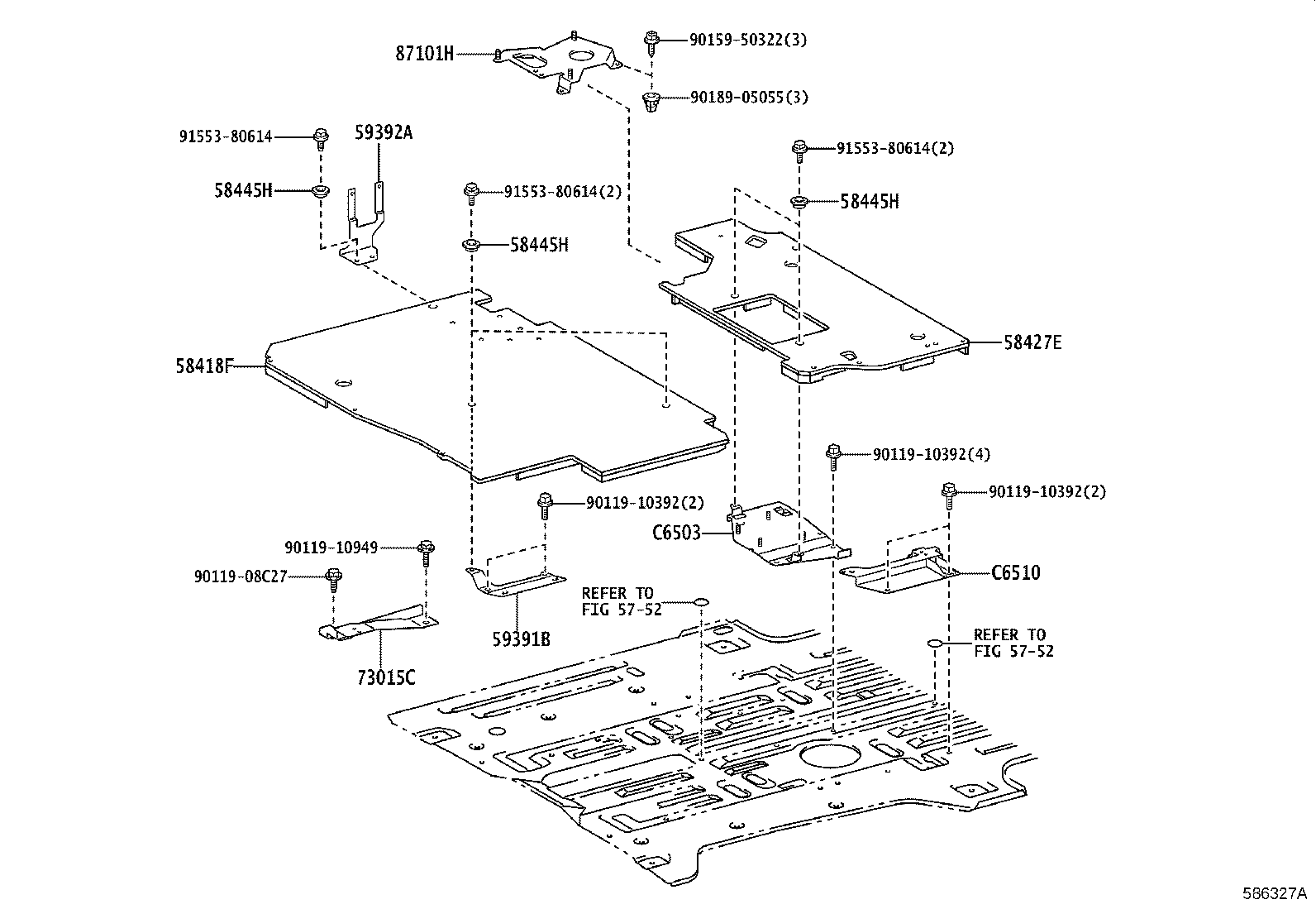 51403-26300 BRACKET SUB-ASSY, ENGINE REAR MOUNTING product image