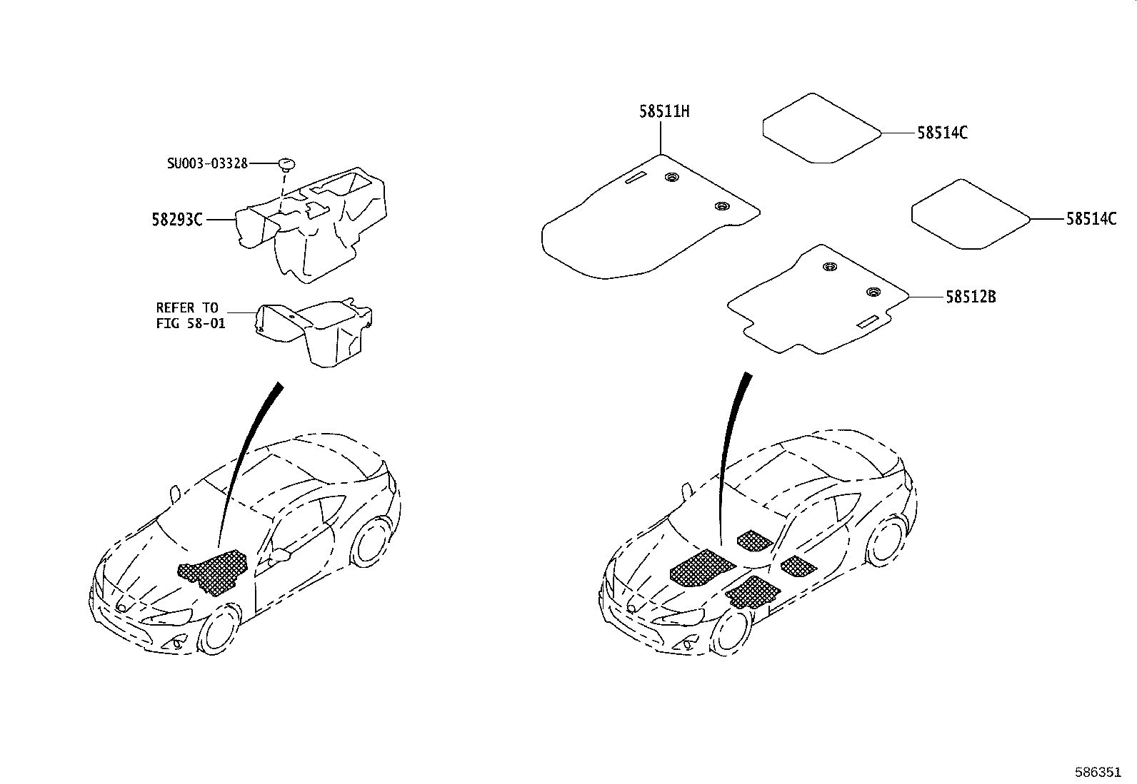 SU003-04280 MAT, FLOOR, FRONT RH product image