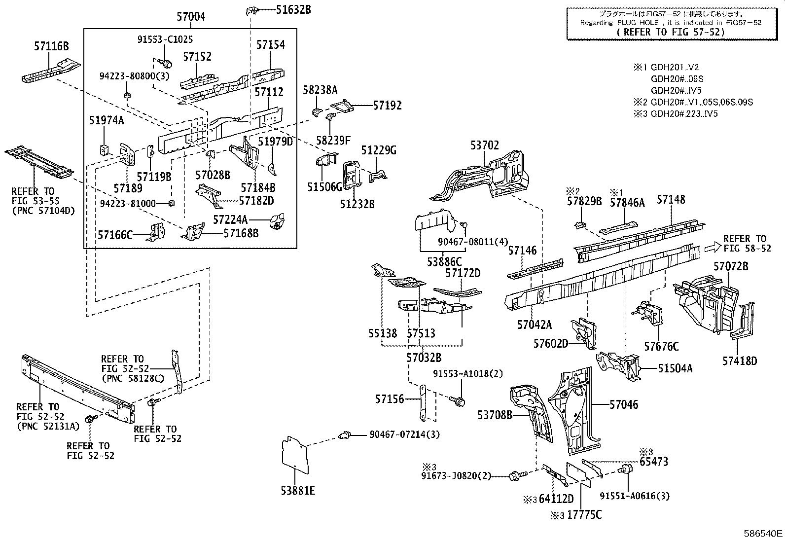 51505-26101 SUPPORT SUB-ASSY, UPPER CONTROL ARM, RH product image