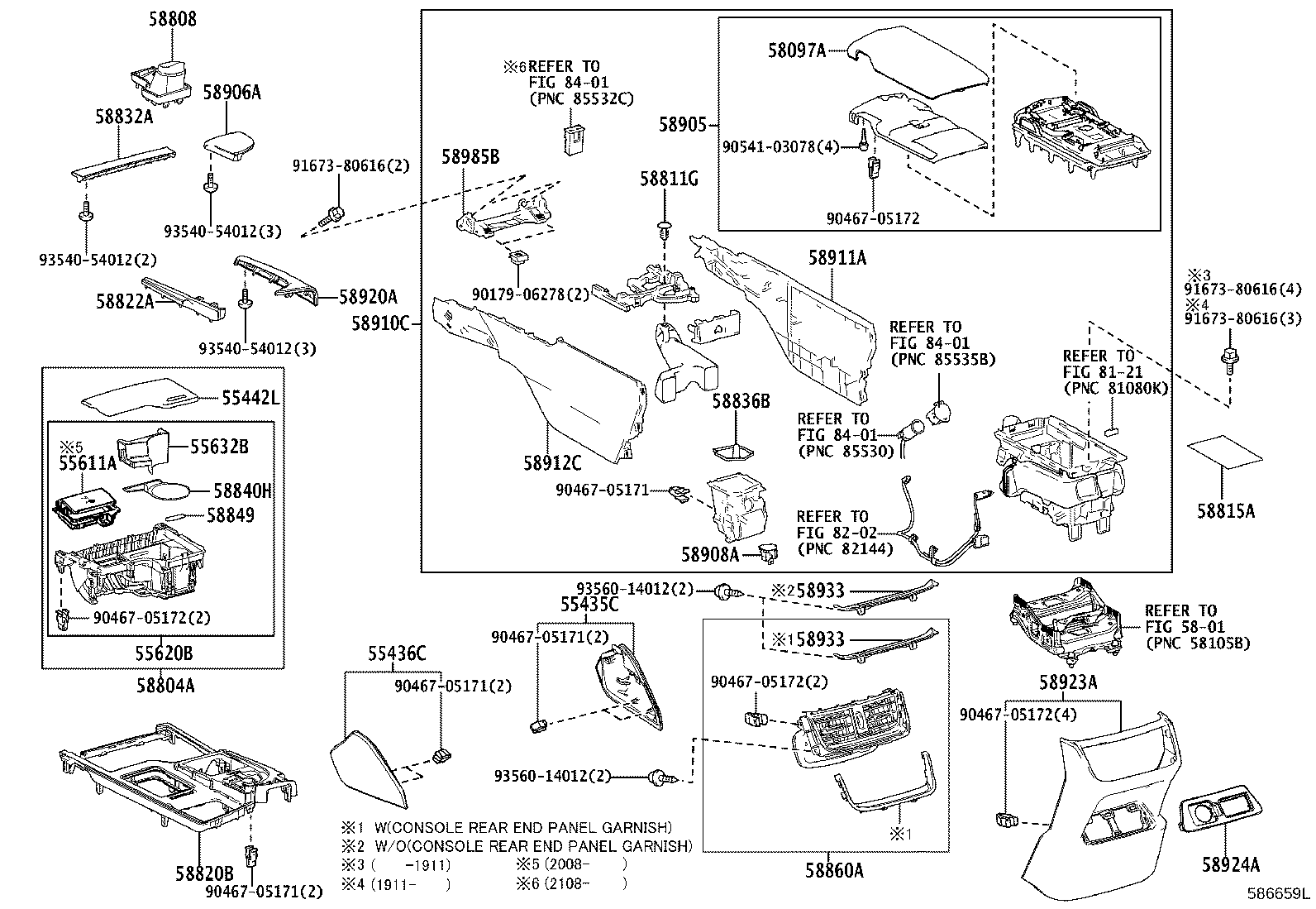 Toyota 58815-33200 CARPET, CONSOLE BOX
