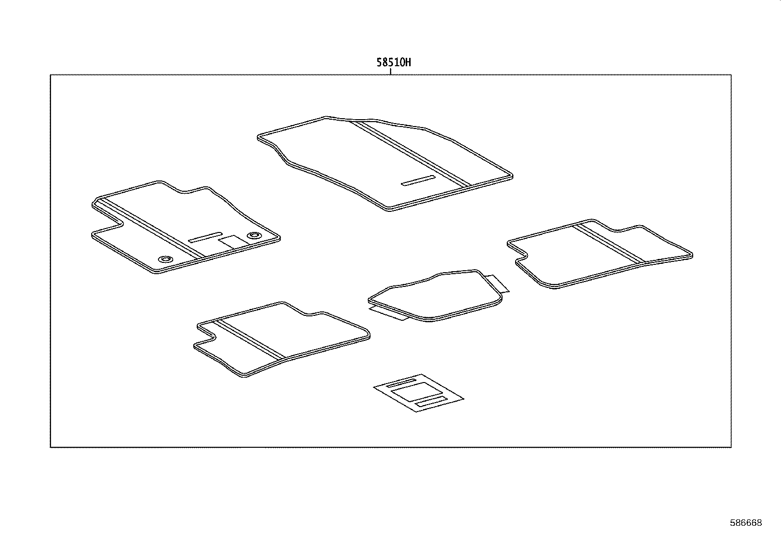 58511-F4071 MAT, FLOOR, FRONT product image