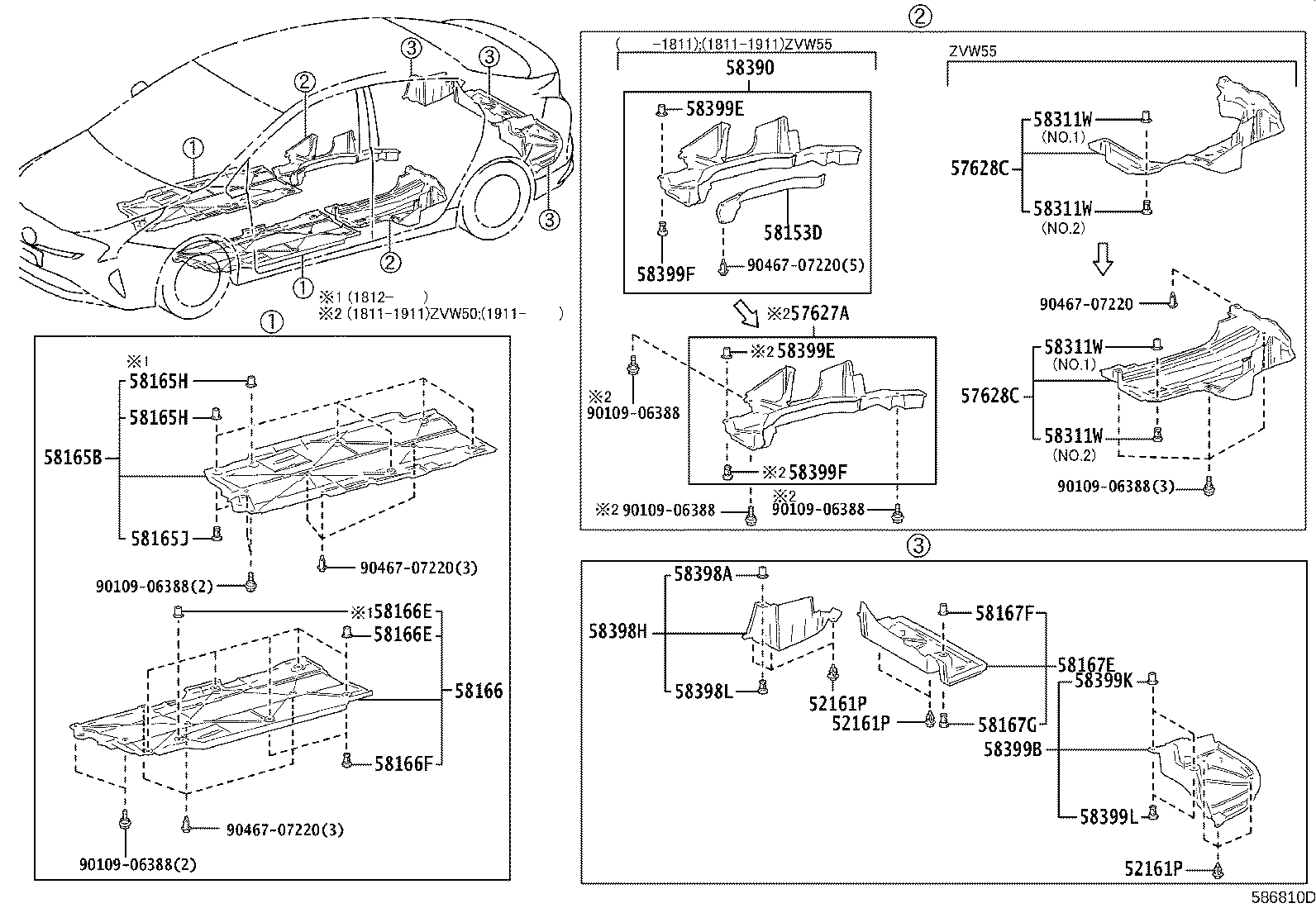 55112-47040 PANEL, DASH, NO.2 product image