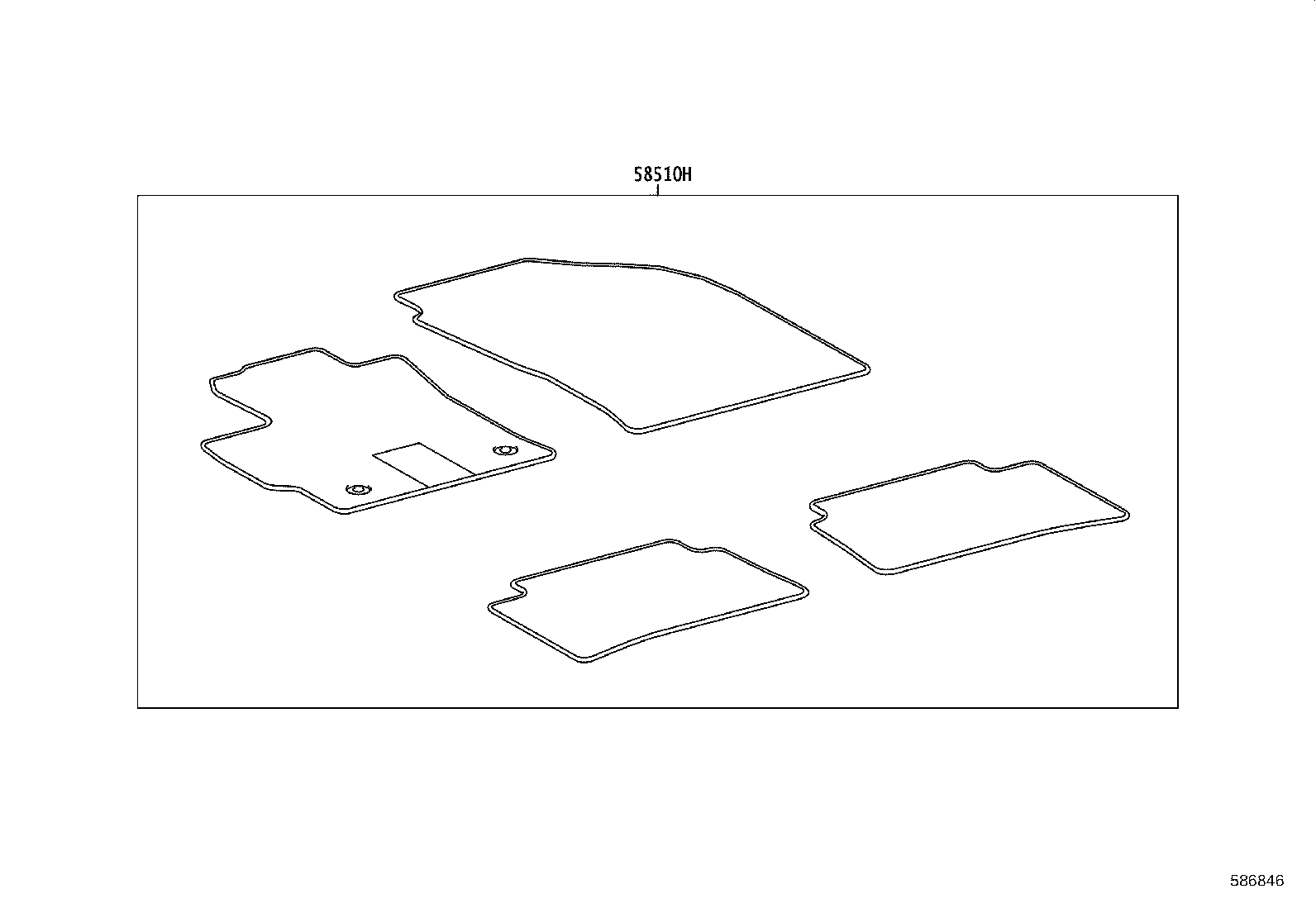 55213-02280 PAD, DASH PANEL INSULATOR, NO.1 product image
