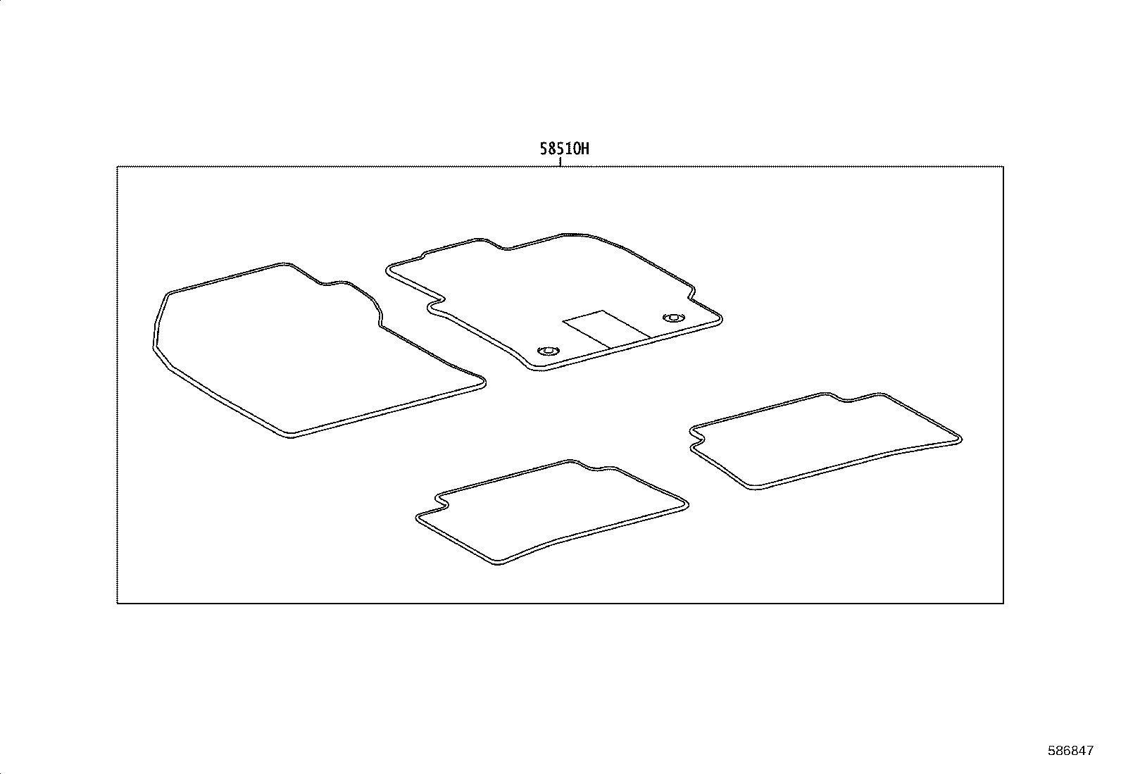 55213-02280 PAD, DASH PANEL INSULATOR, NO.1 product image