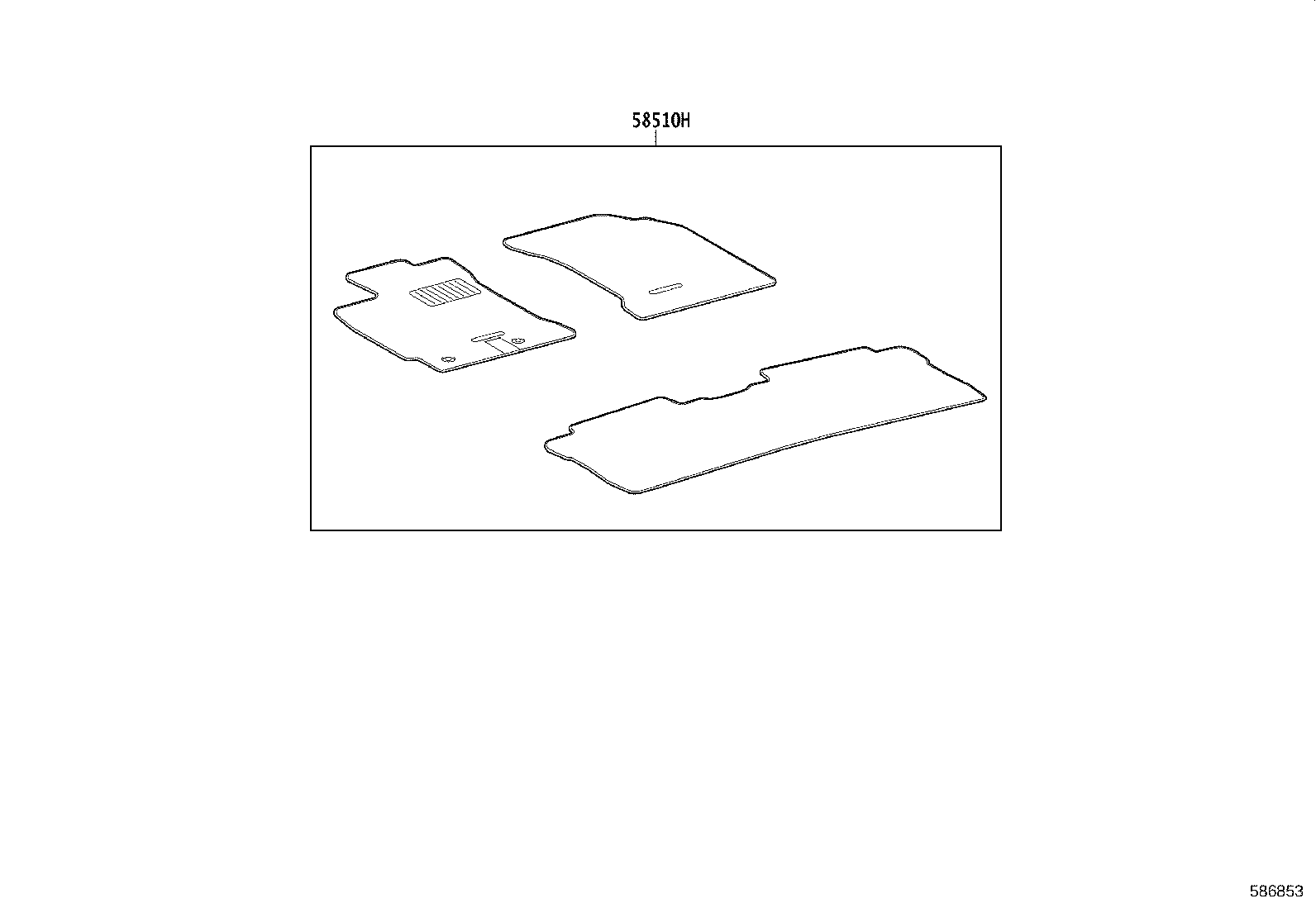 58561-02400 SILENCER, FRONT FLOOR, NO.1 product image