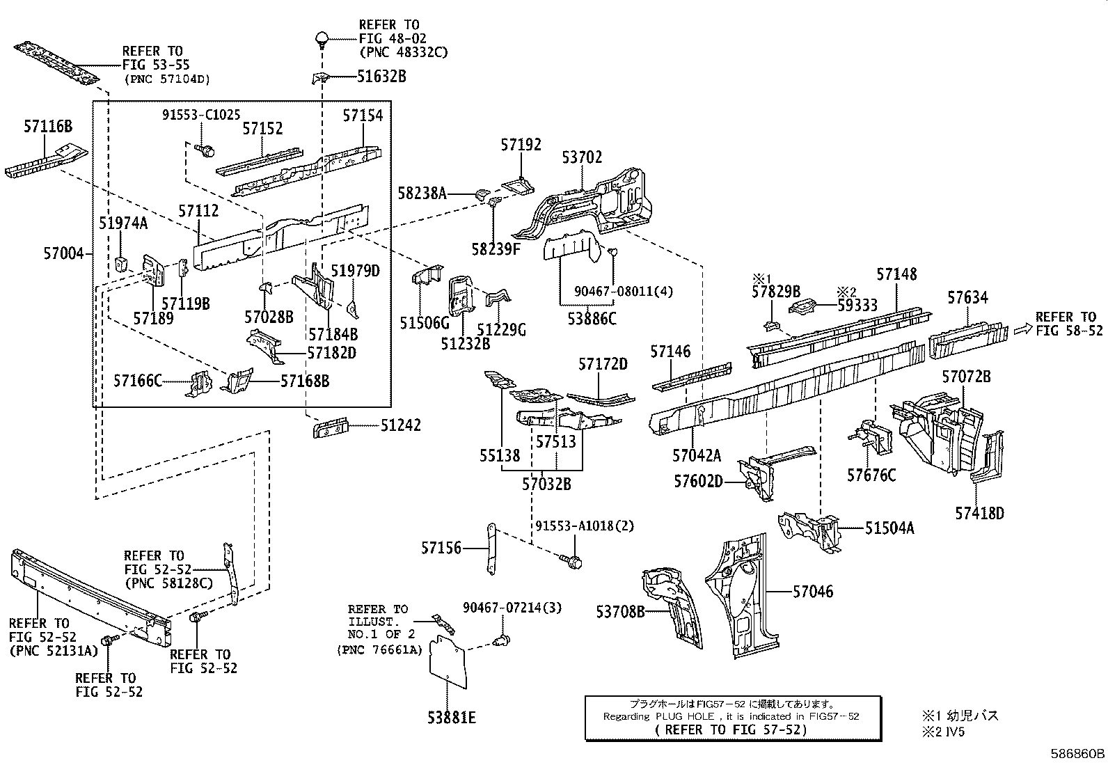 51505-26100 SUPPORT SUB-ASSY, UPPER CONTROL ARM, RH product image