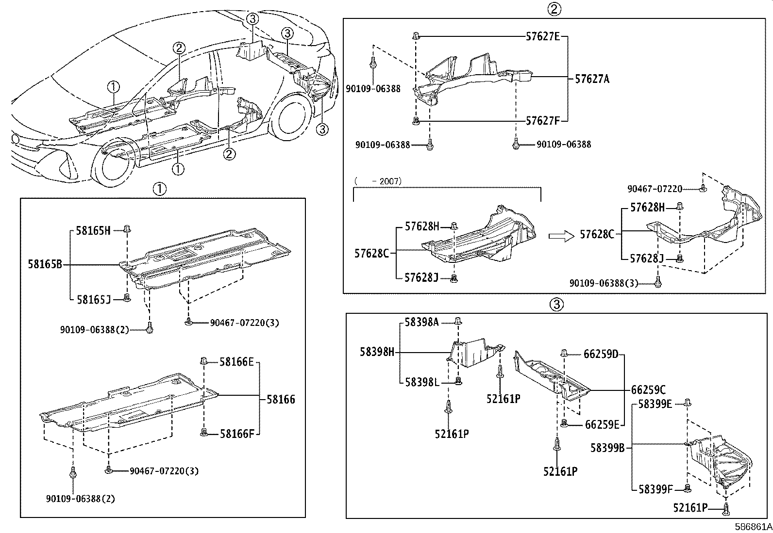 58166-47040 COVER, FRONT FLOOR, LH product image