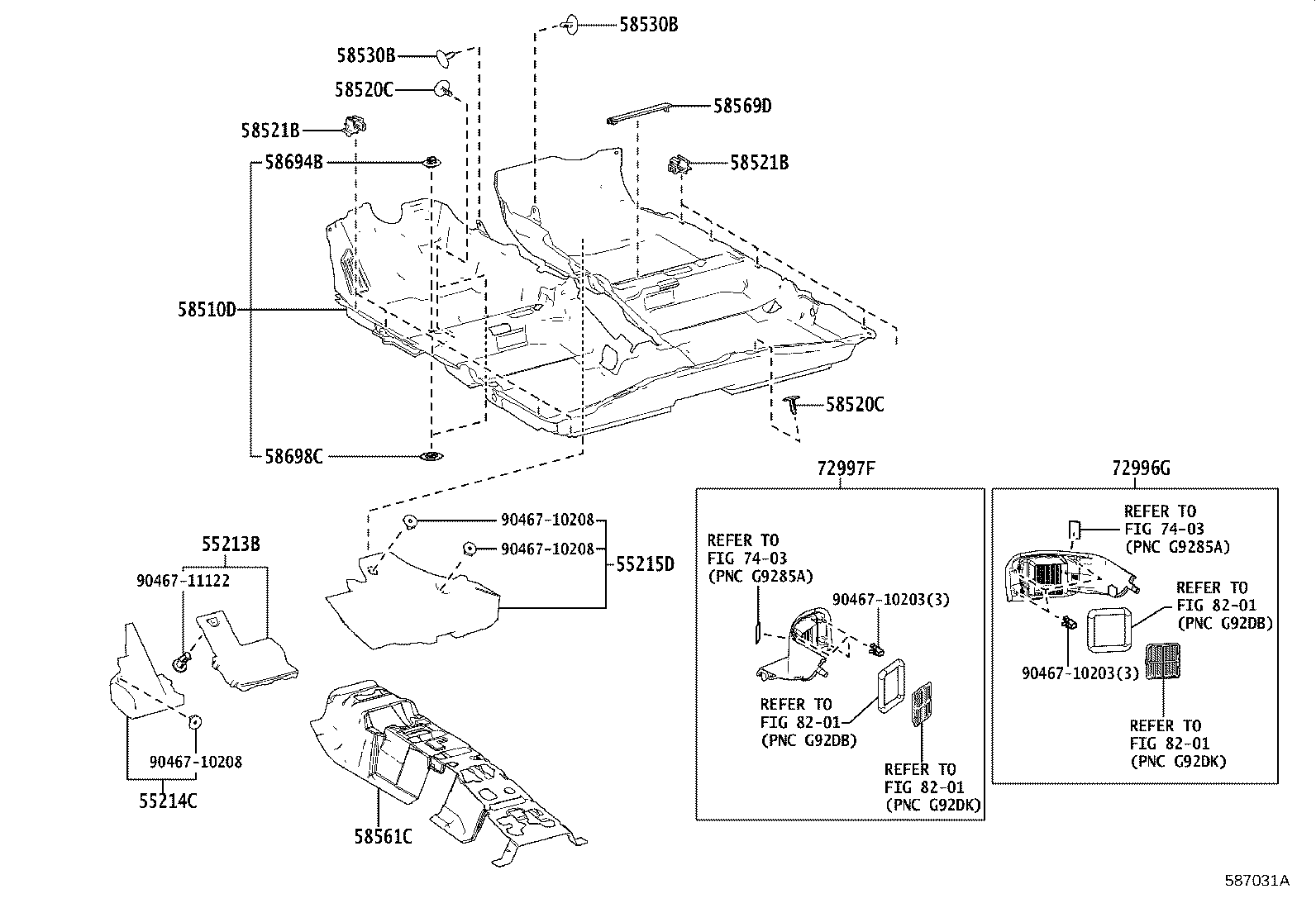 58561-02410 SILENCER, FRONT FLOOR, NO.1 product image