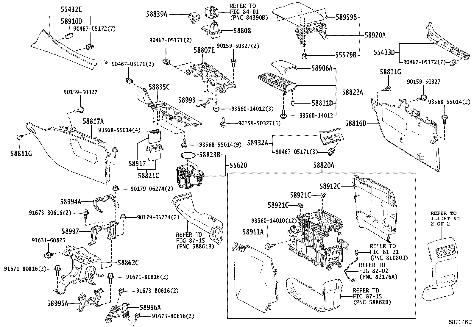 55431-48030-B0 PANEL, INSTRUMENT PANEL FINISH, LOWER NO.2 product image