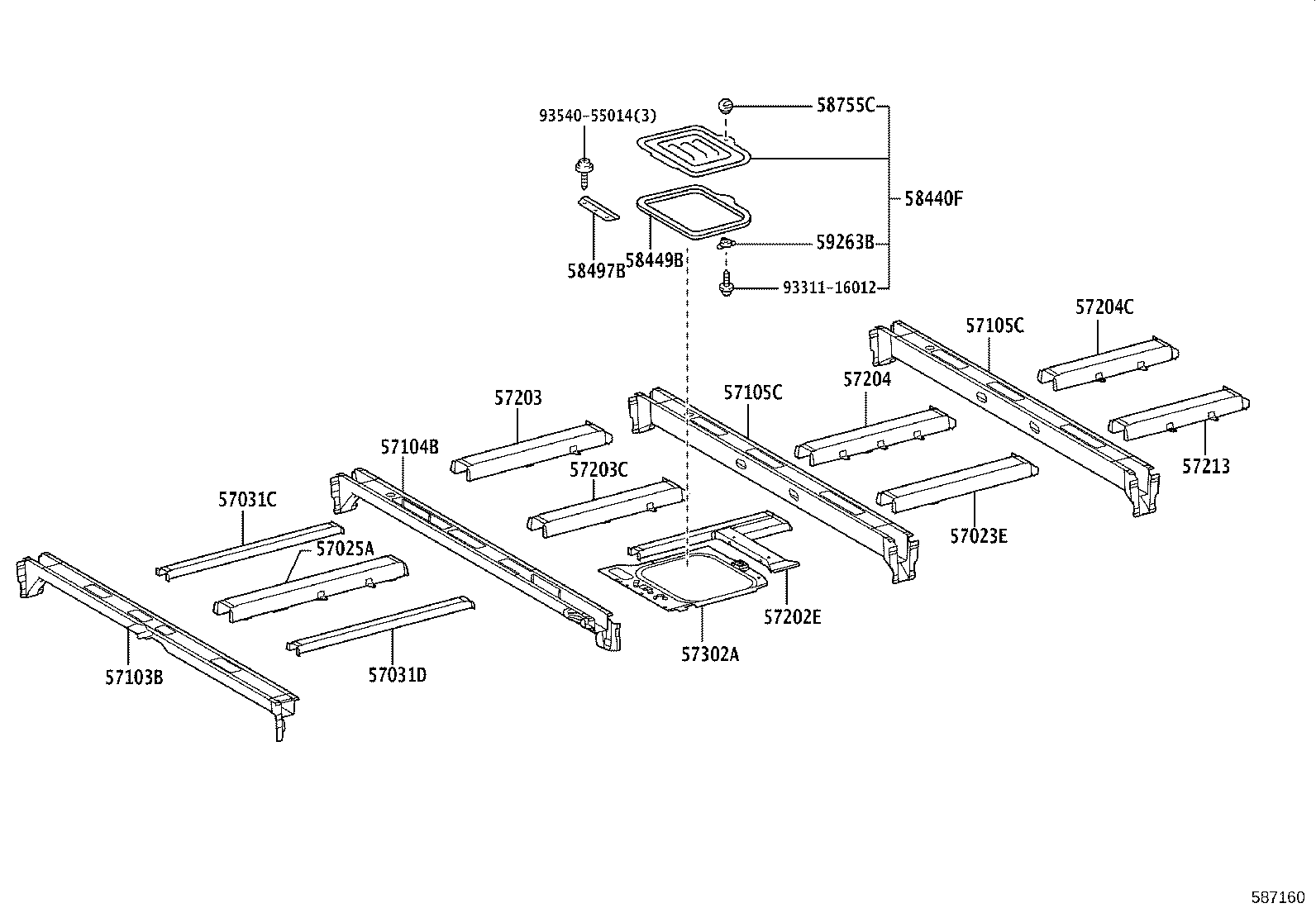 65604-36010 PANEL, REAR FLOOR SIDE, REAR LH product image