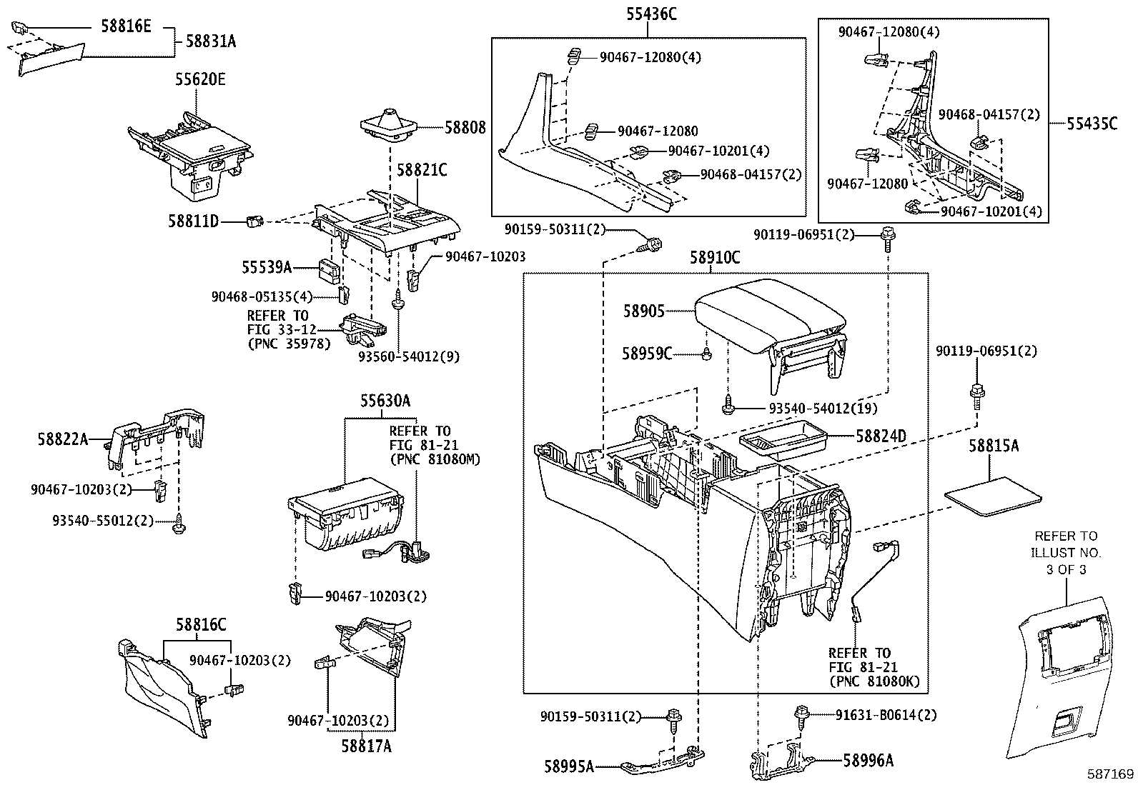 58808-60401 COVER SUB-ASSY, SHIFTING HOLE product image