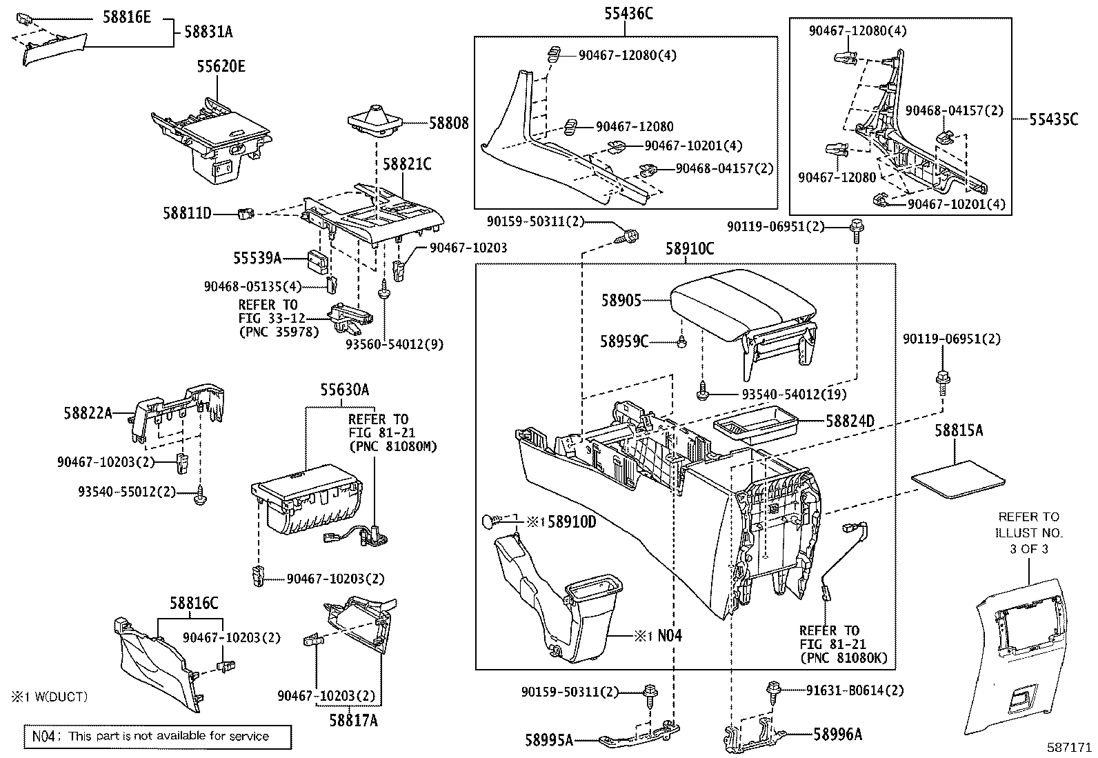 55620-60180 HOLDER ASSY, INSTRUMENT PANEL CUP product image