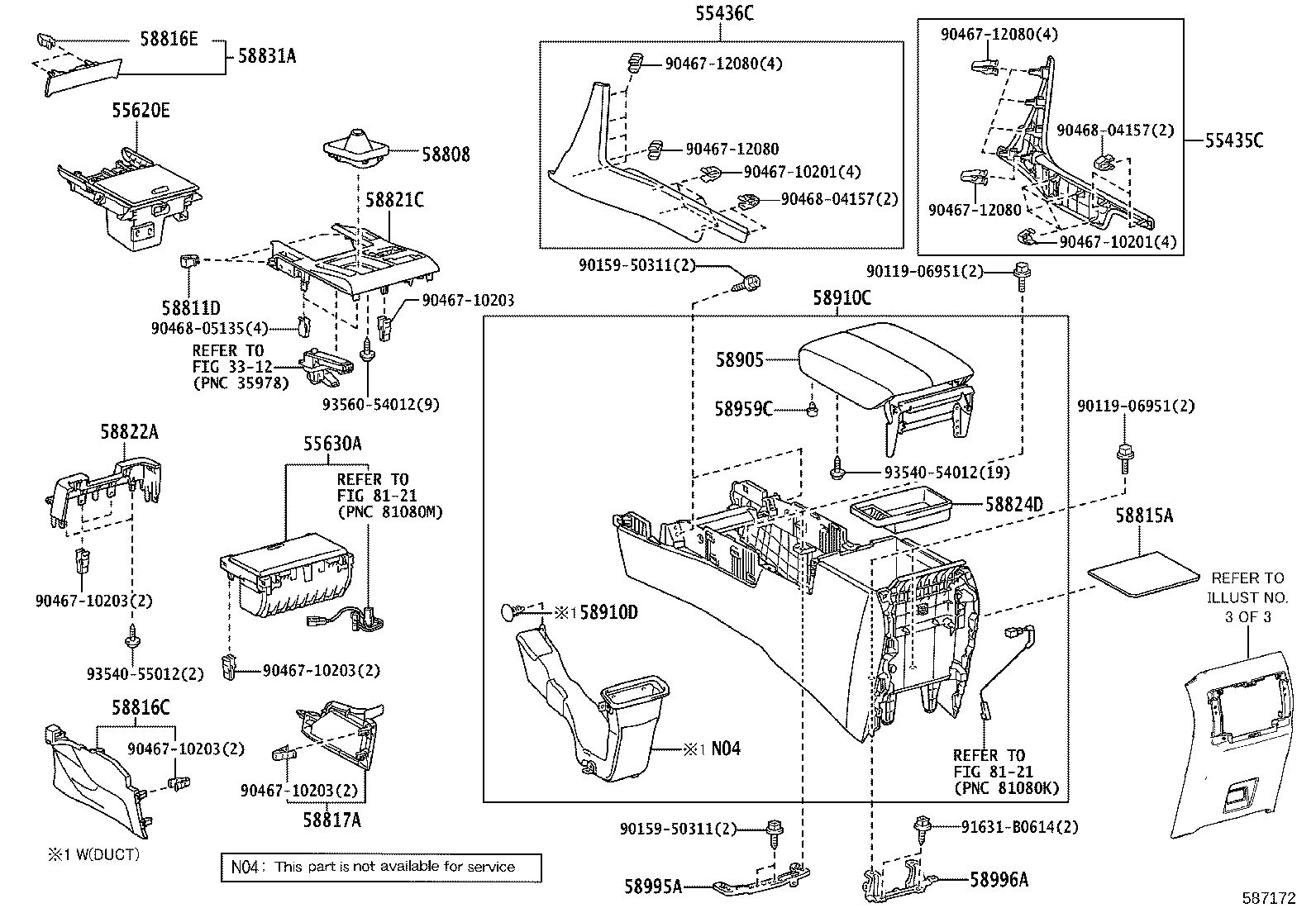 55442-60080 DOOR, INSTRUMENT PANEL product image