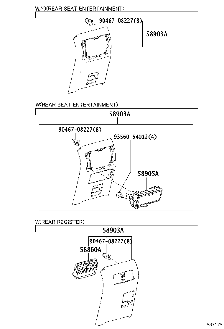 55442-60080 DOOR, INSTRUMENT PANEL product image