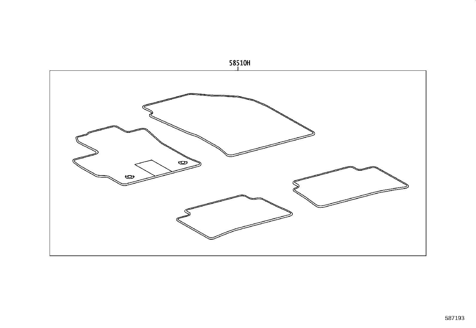58511-02090 MAT, FLOOR, FRONT RH product image