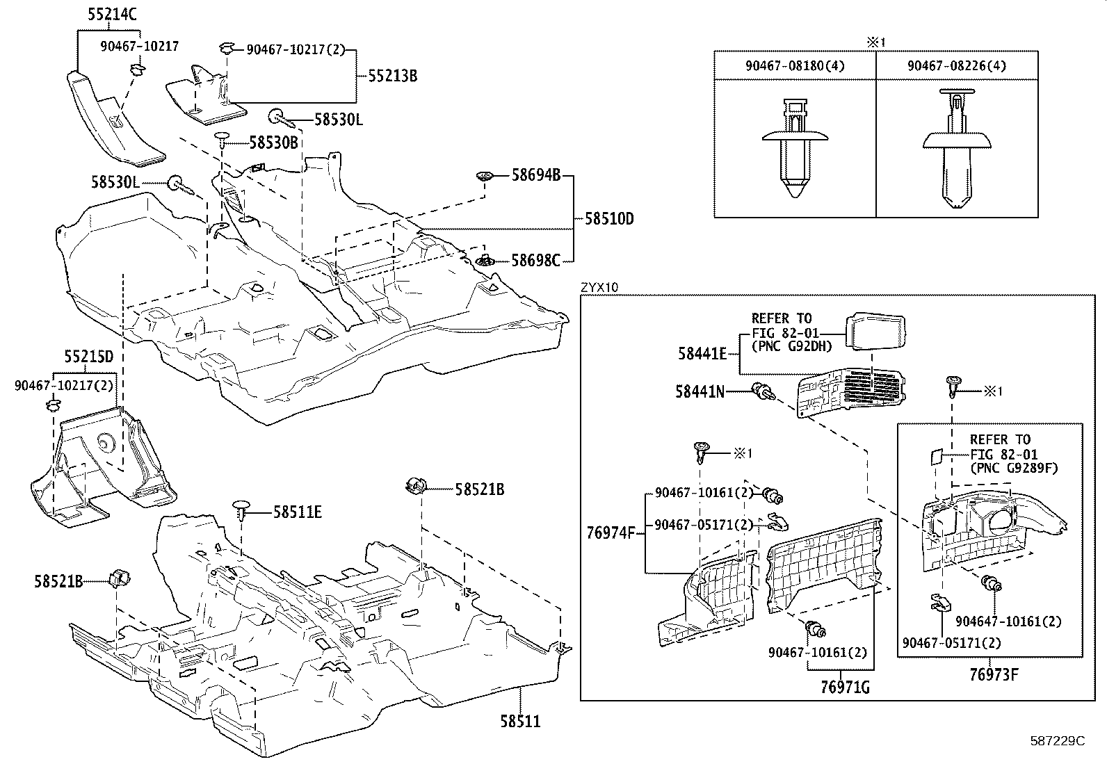 58511-10530 MAT, FLOOR, FRONT product image
