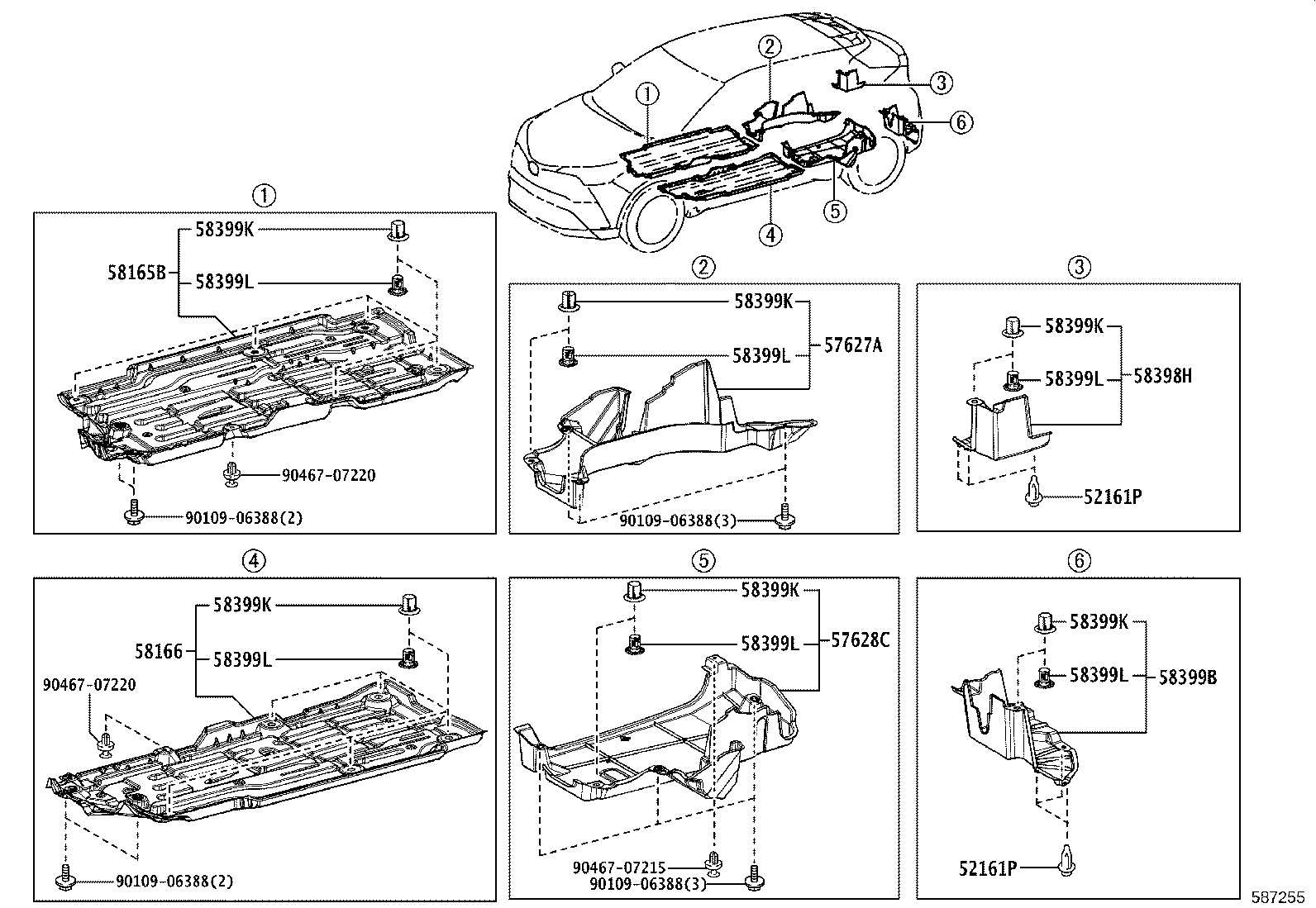 58307-F4011 PANEL SUB-ASSY, BODY LOWER BACK product image
