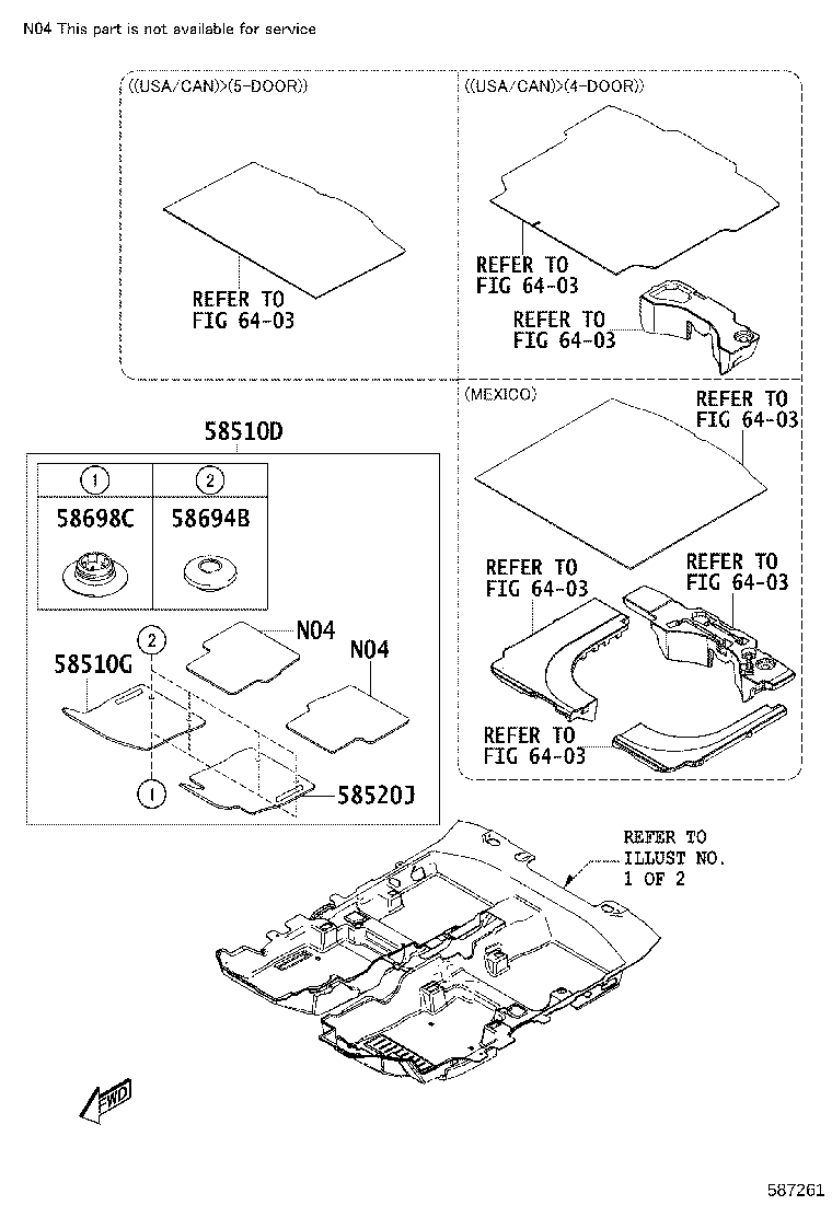 58694-WB002 PLATE, MAT SET, UPPER product image