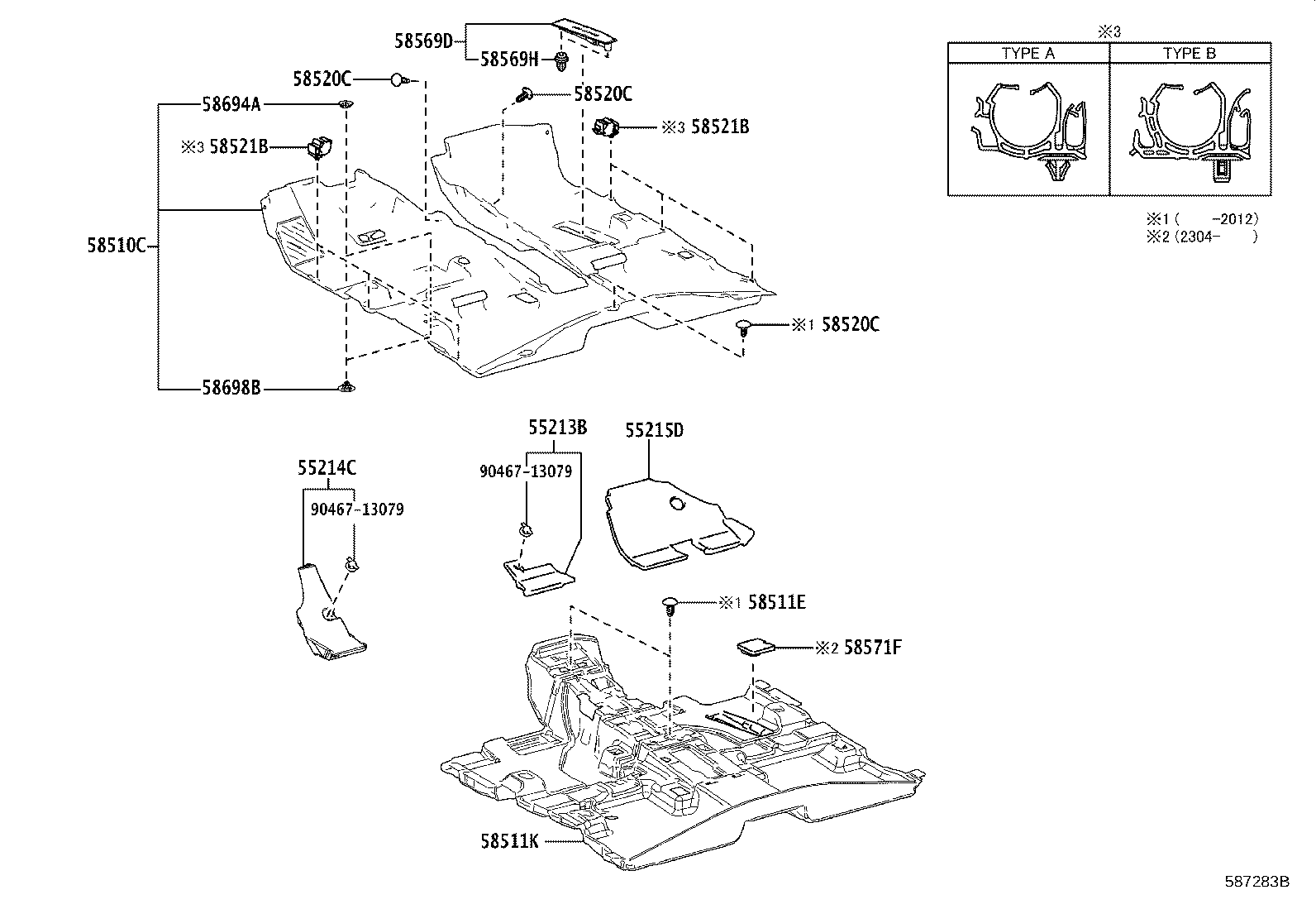 58512-0R020 MAT, FLOOR, NO.2 product image