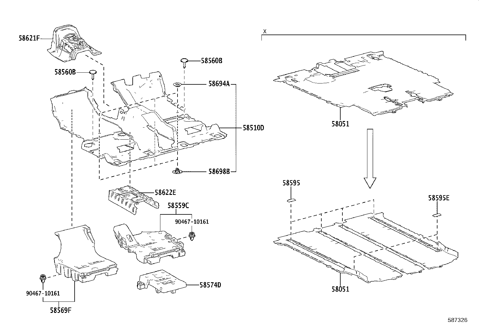 58051-58390-B0 MAT SET, FLOOR product image