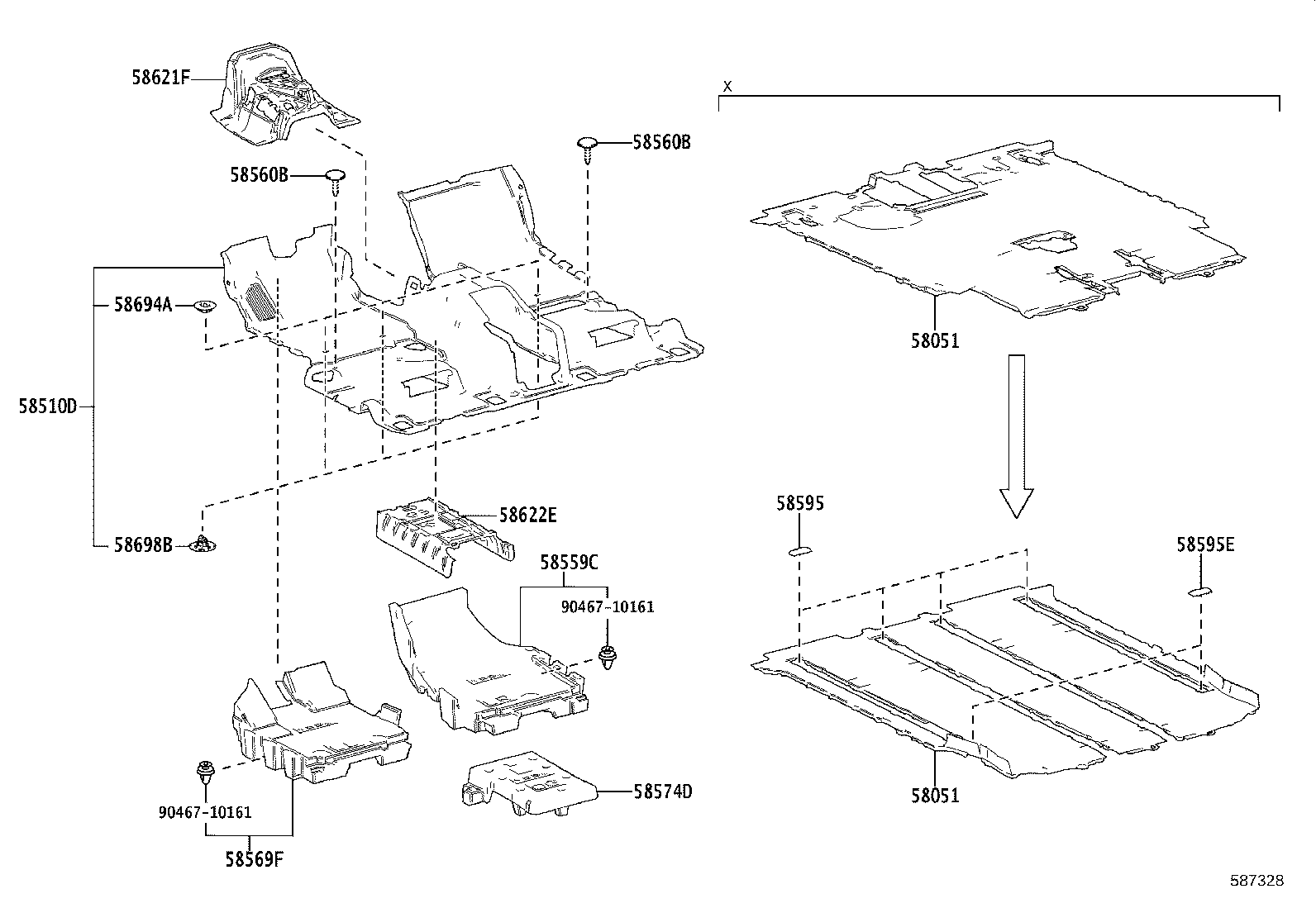 58051-58390-B0 MAT SET, FLOOR product image