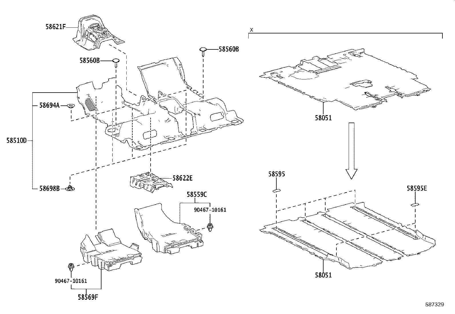 58051-58390-B0 MAT SET, FLOOR product image