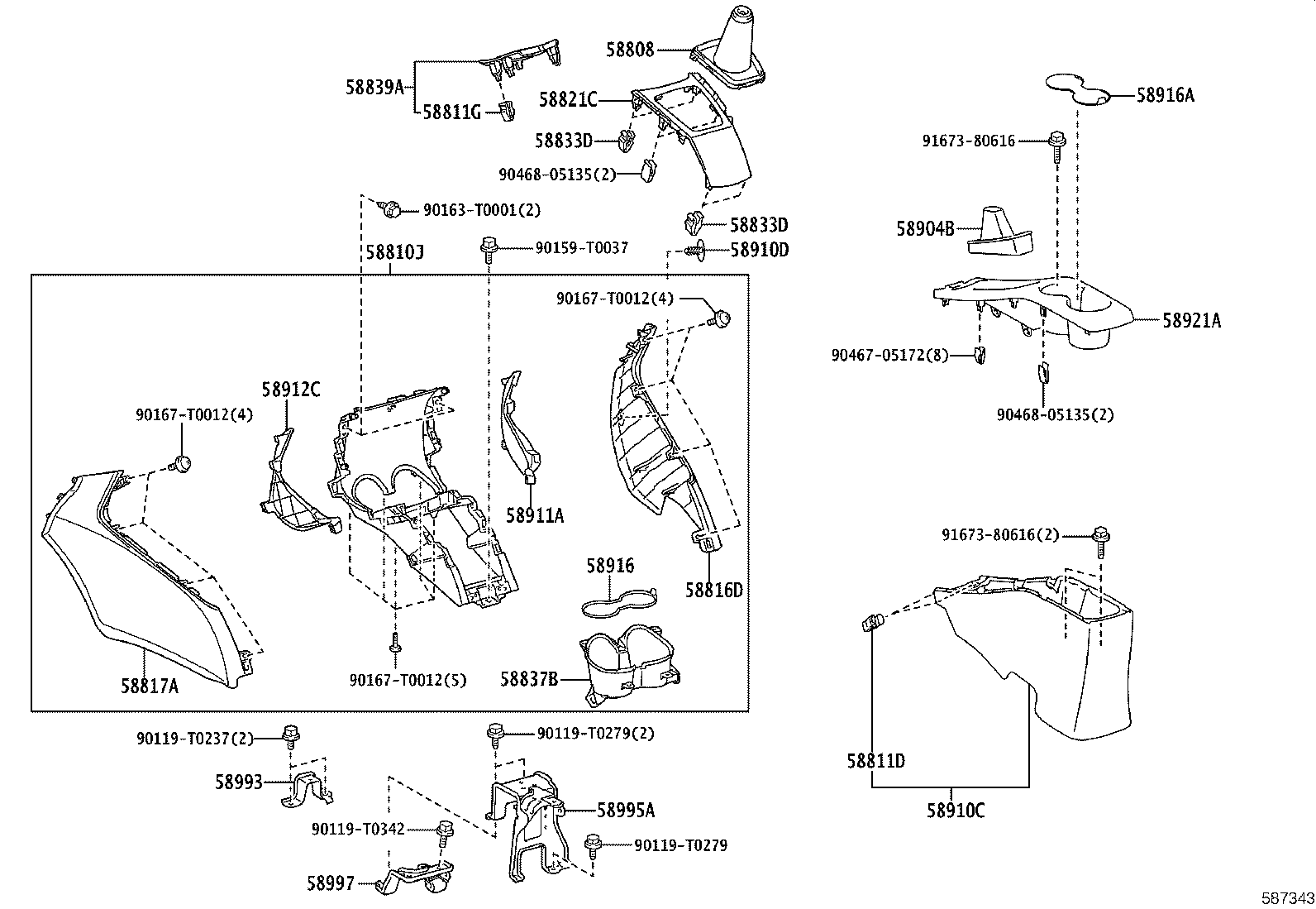 55394-0D300 CUSHION, INSTRUMENT PANEL, LOWER product image