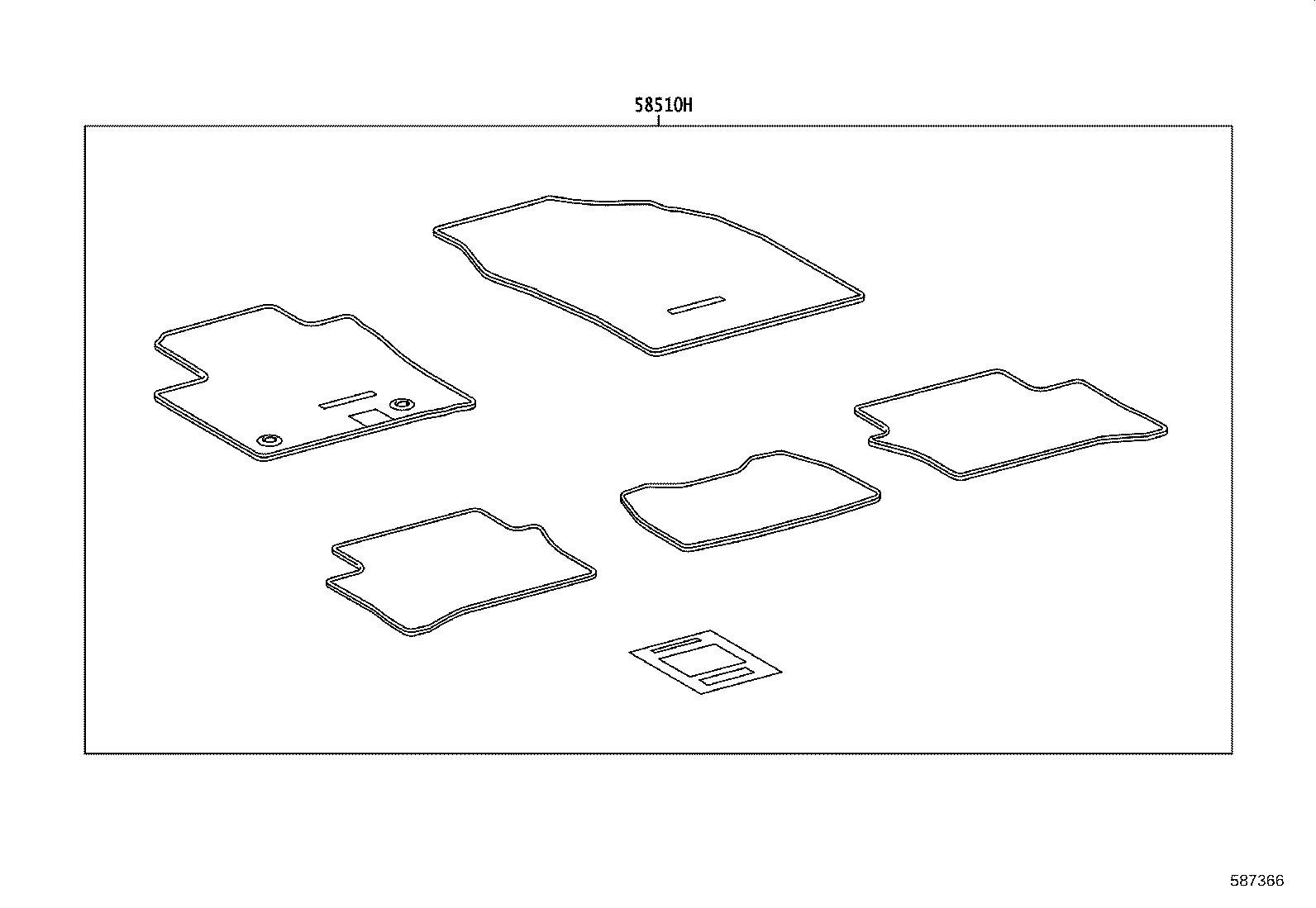 55213-F4071 PAD, DASH PANEL INSULATOR, NO.1 product image