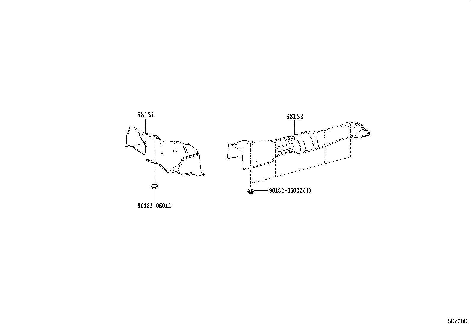 58151-K0040 INSULATOR, FRONT FLOOR HEAT, NO.1 product image