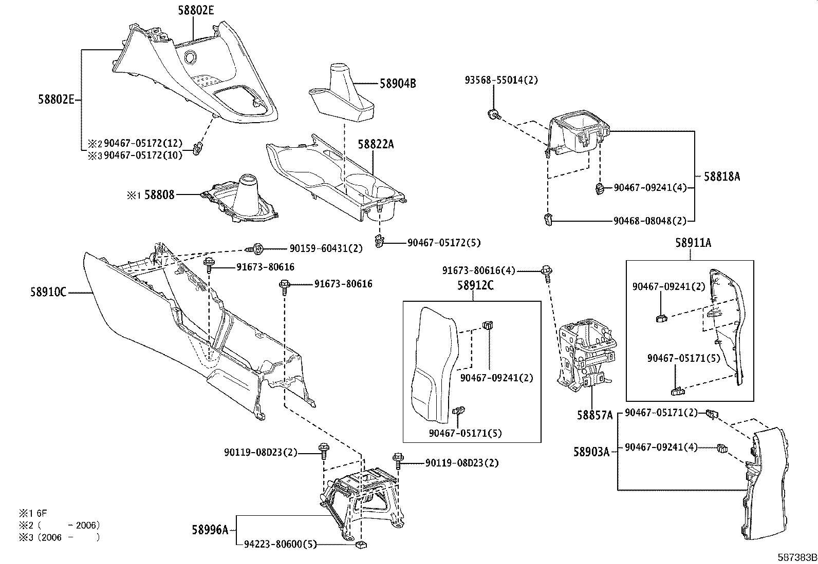 58822-K0010-C0 PANEL, CONSOLE, UPPER REAR product image