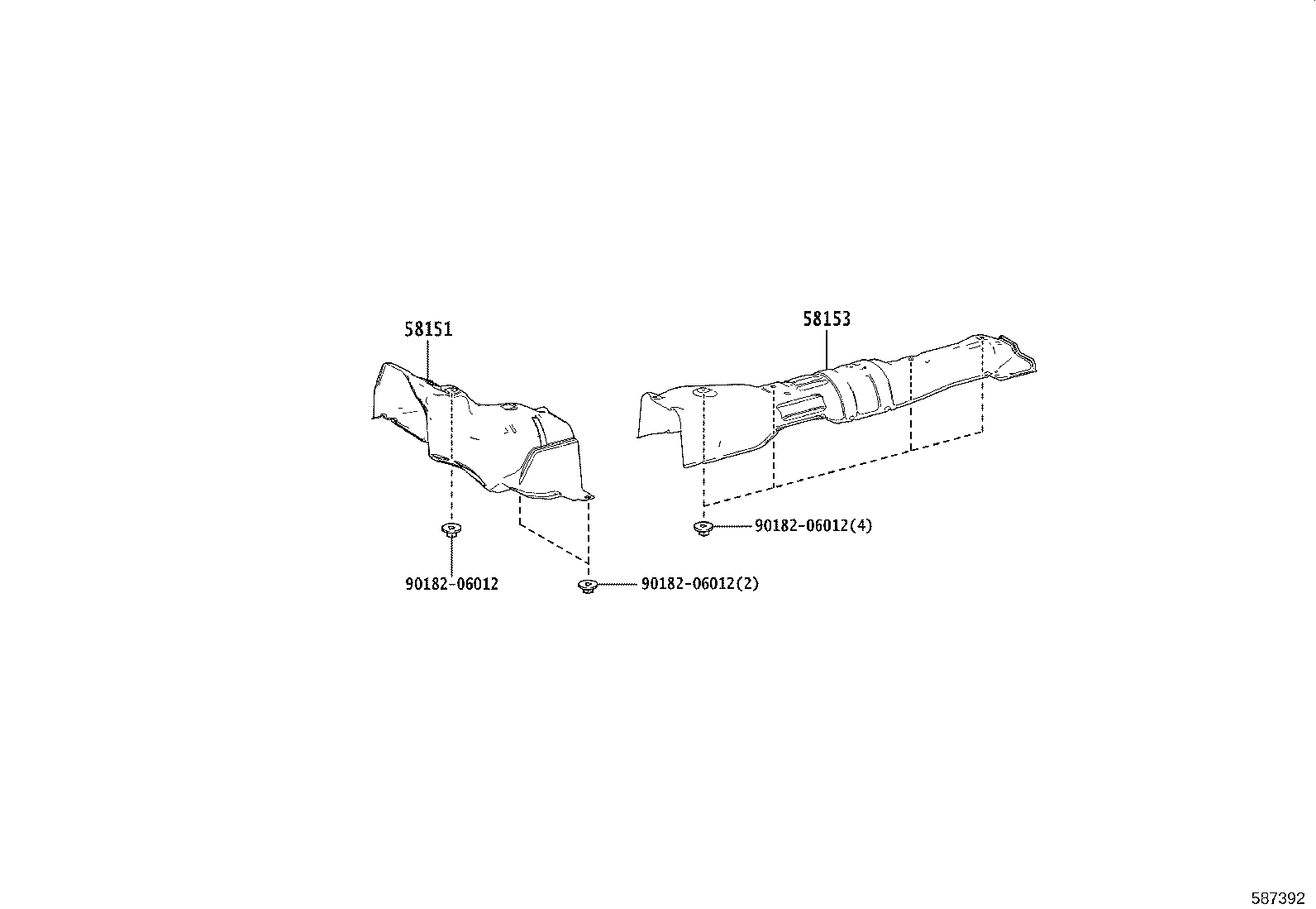 58151-K0030 INSULATOR, FRONT FLOOR HEAT, NO.1 product image
