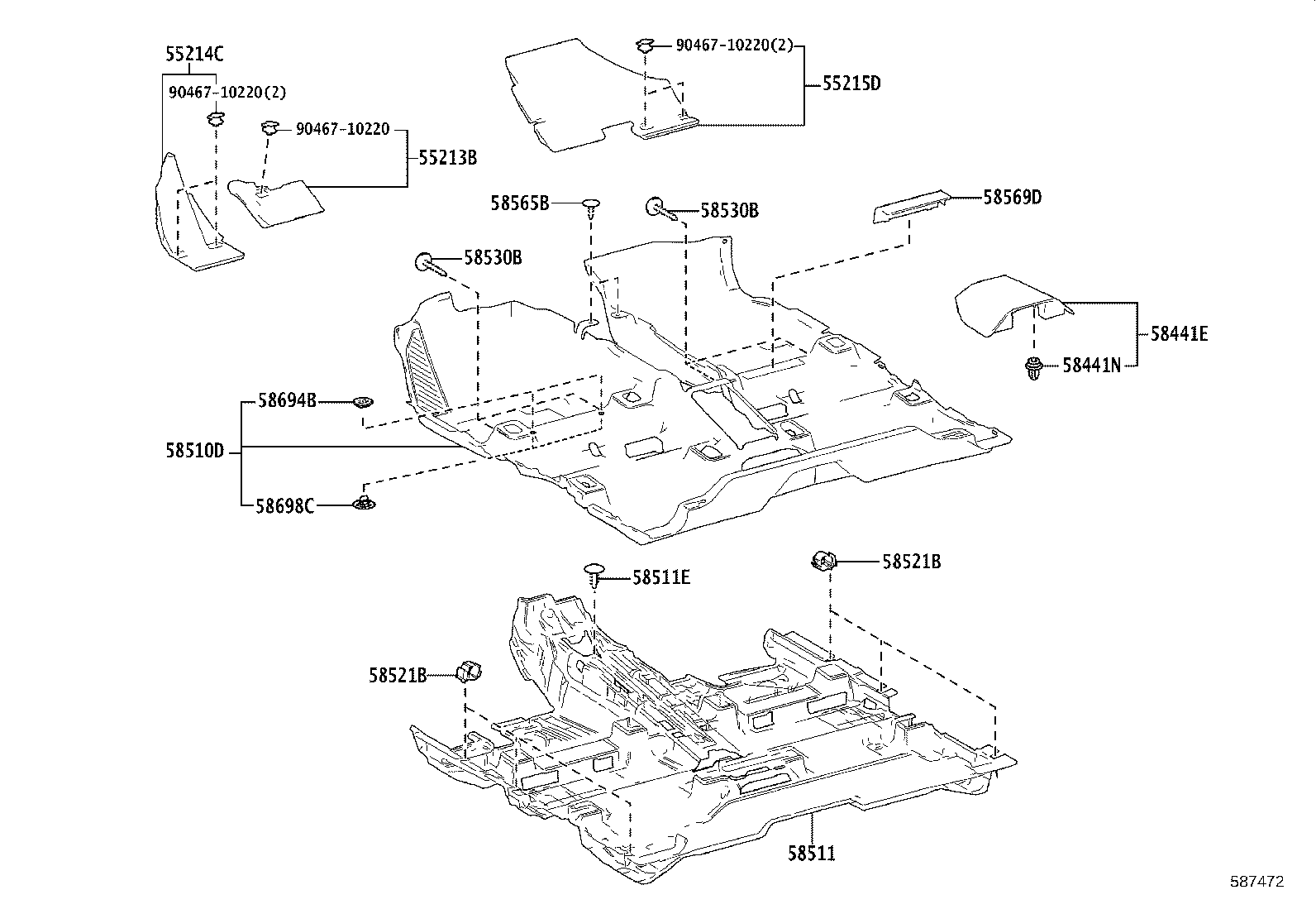 58511-F4080 MAT, FLOOR, FRONT product image