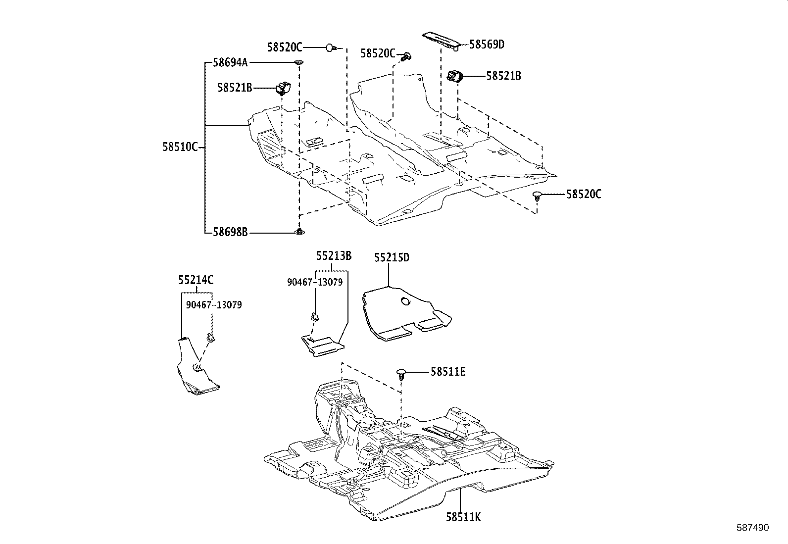 58511-0R050 MAT, FLOOR, NO.1 product image