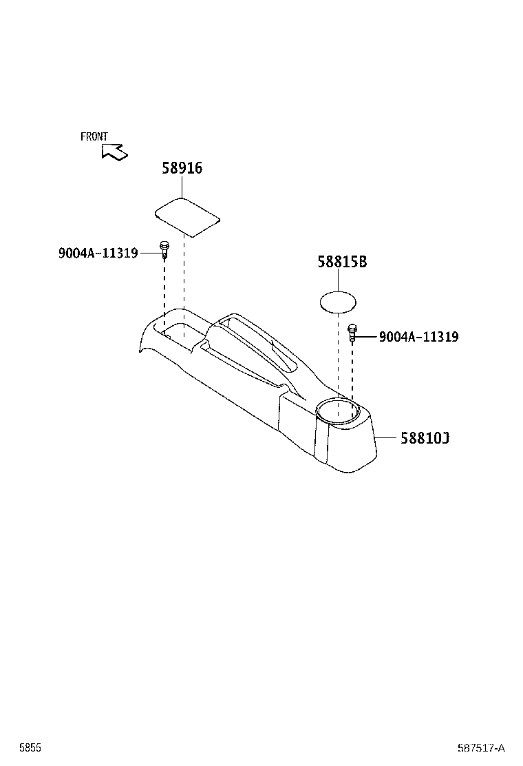 58916-BZ021 MAT, BOX BOTTOM product image