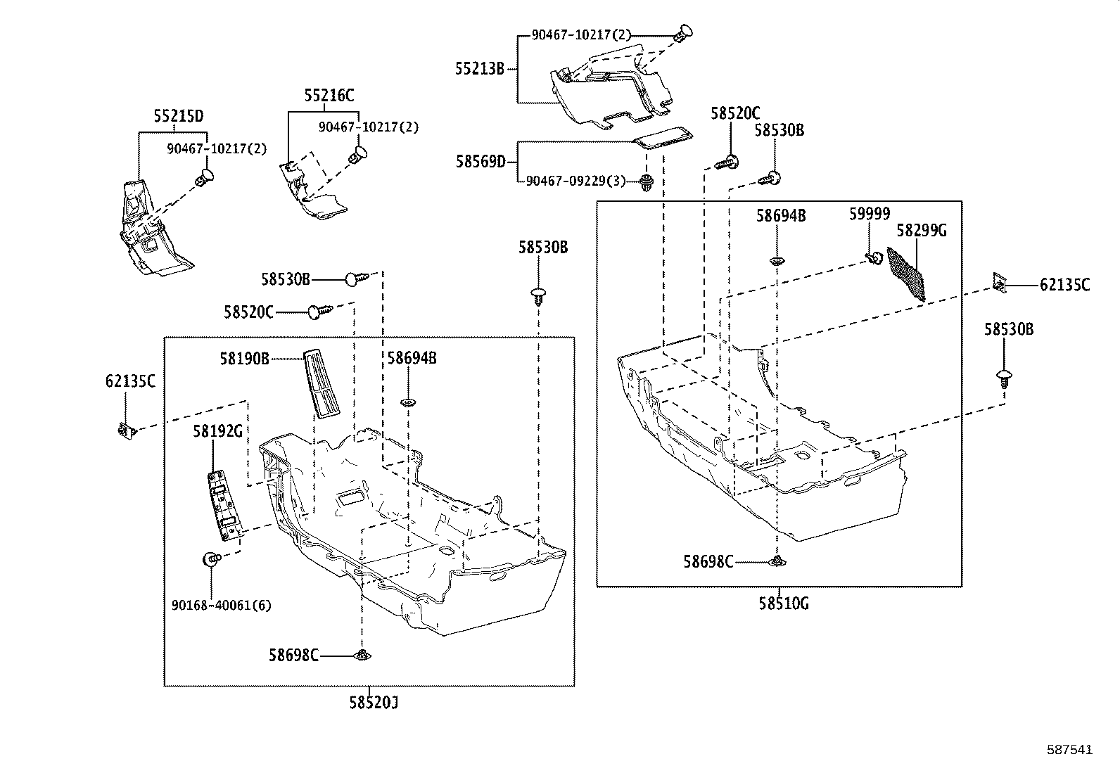 58520-11080-A2 CARPET ASSY, FLOOR, FRONT LH product image