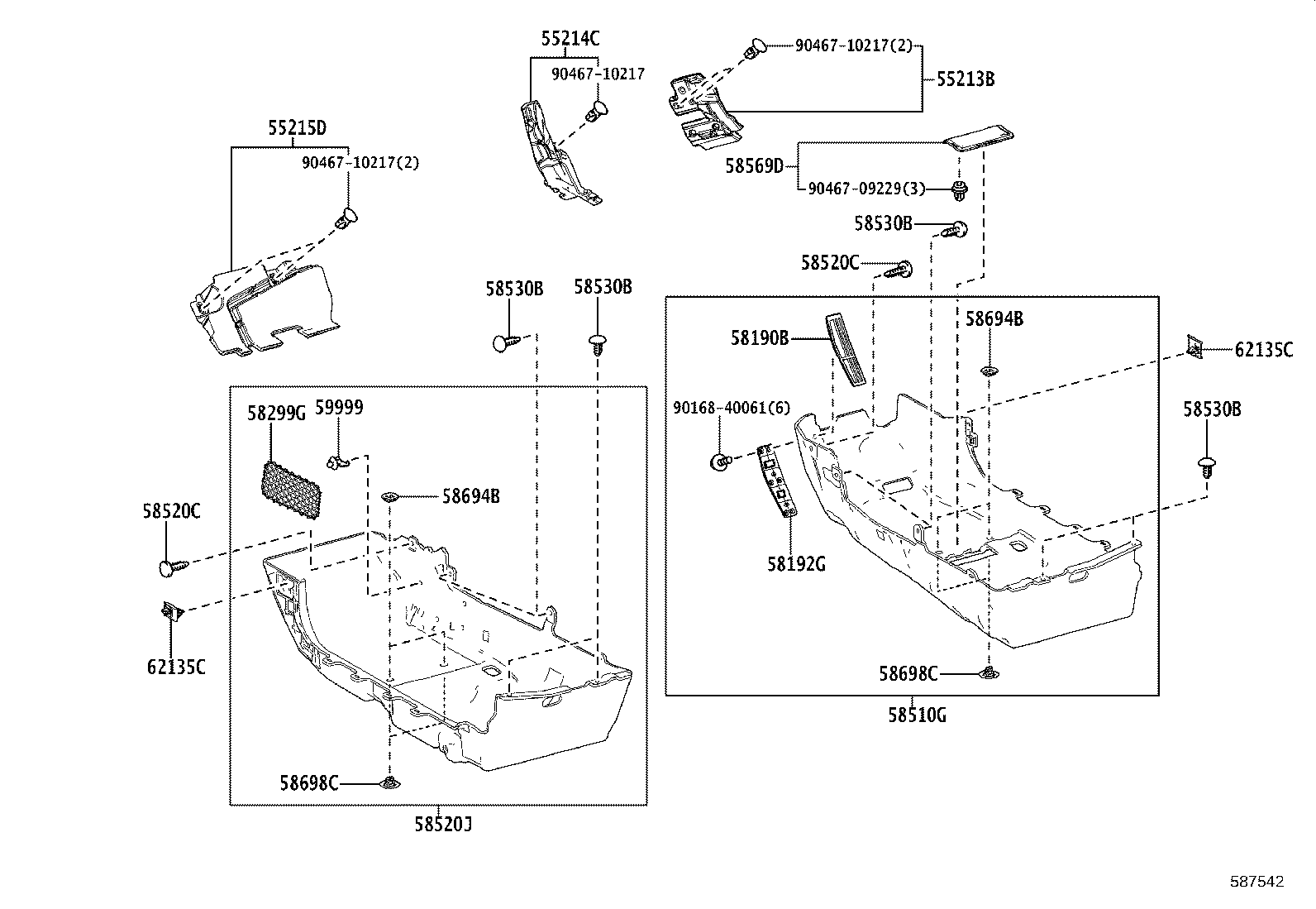58520-11080-A2 CARPET ASSY, FLOOR, FRONT LH product image