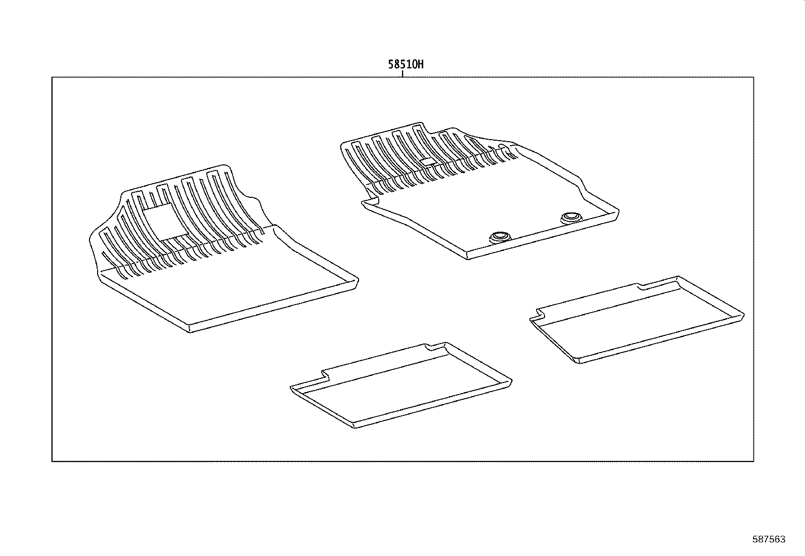 55214-K0010 PAD, DASH PANEL INSULATOR, NO.2 product image
