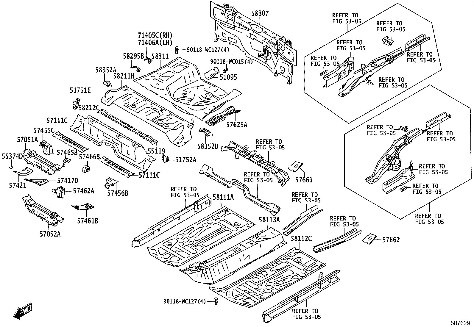 58307-WC002 PANEL SUB-ASSY, BODY LOWER BACK product image