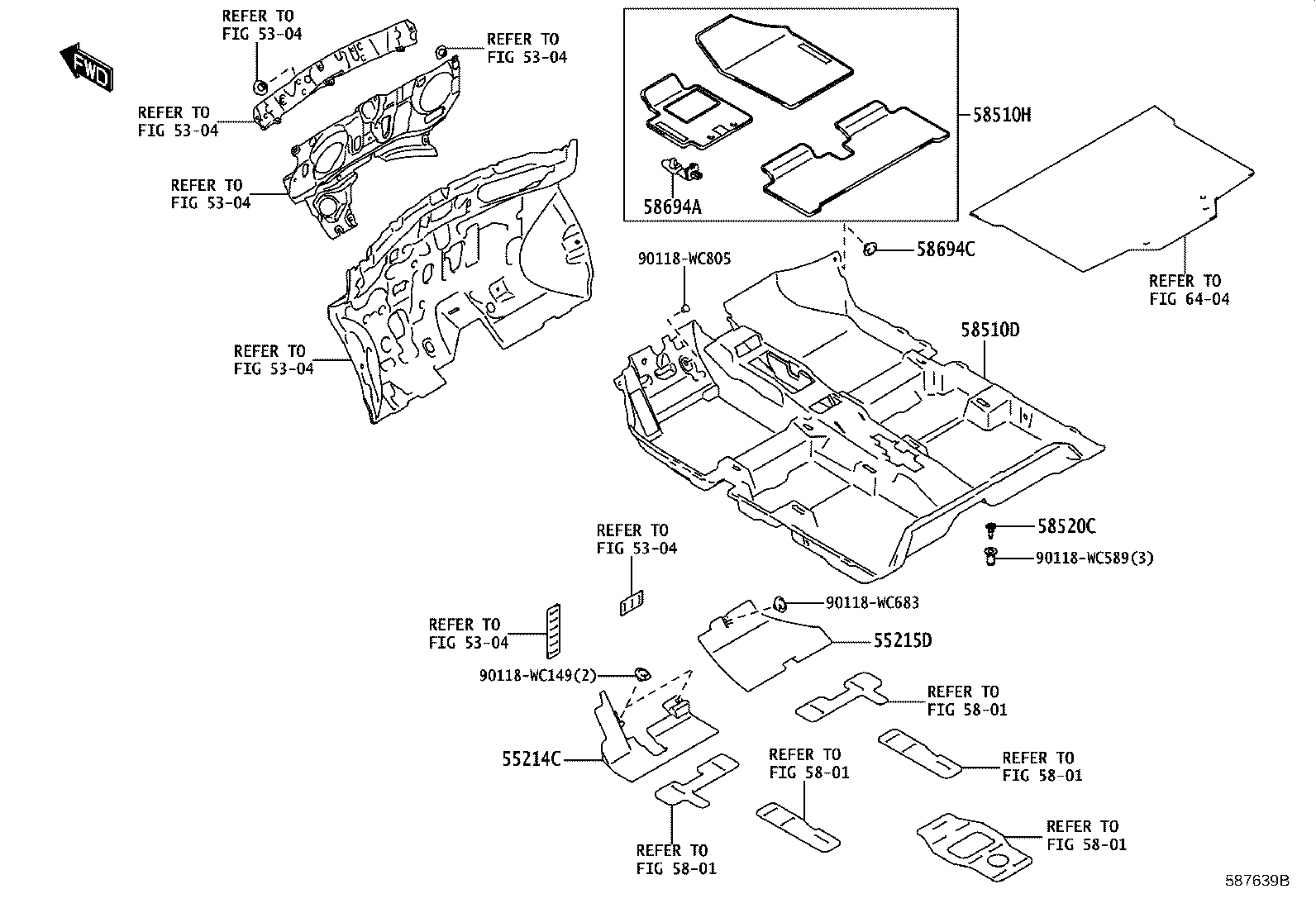 58694-WC002 PLATE, MAT SET, UPPER product image