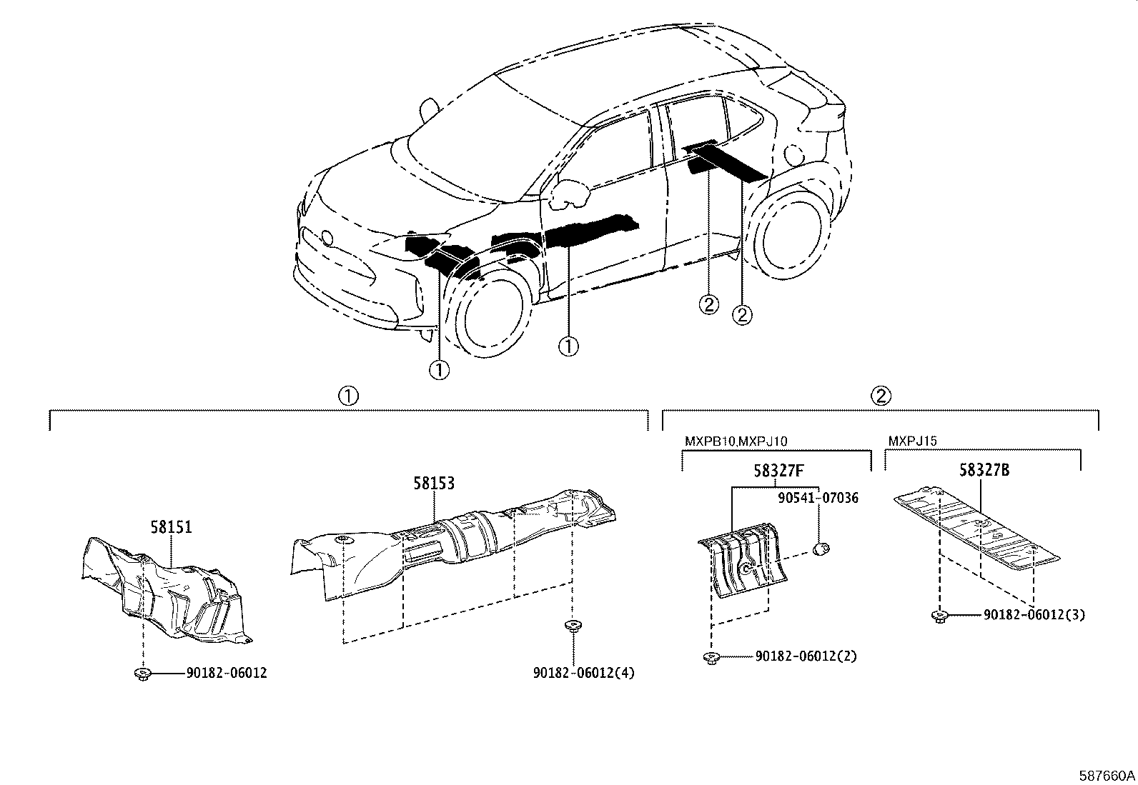58327-52170 INSULATOR, MAIN MUFFLER HEAT, RH product image