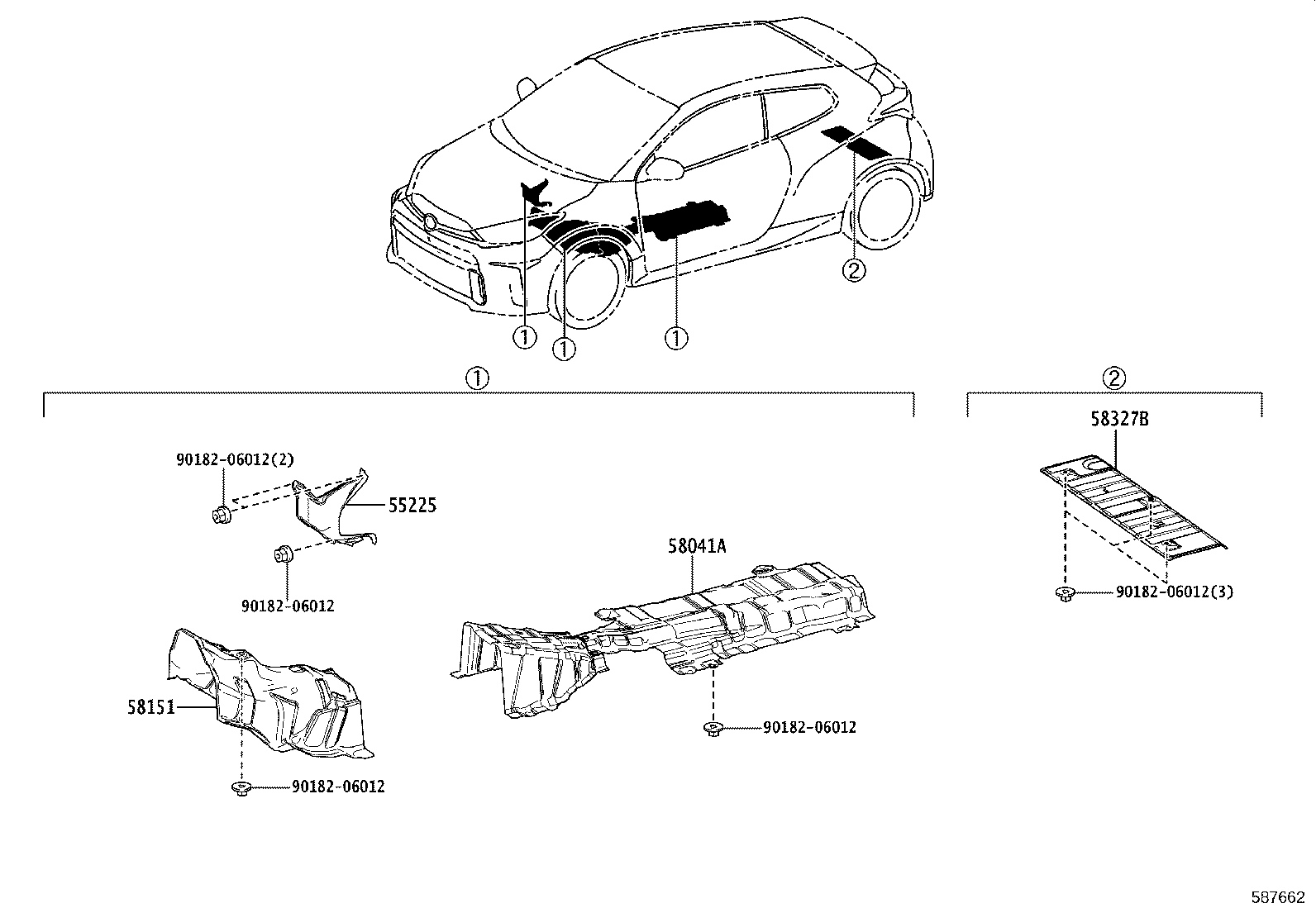 55225-52040 INSULATOR, DASH PANEL HEAT product image
