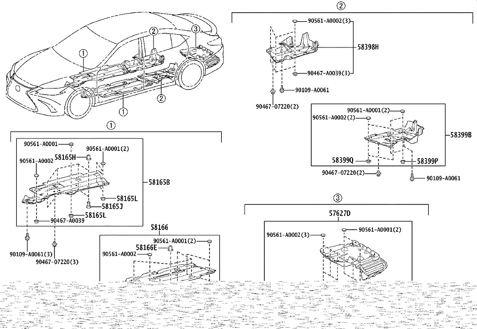 58166-07020 COVER, FRONT FLOOR, LH product image