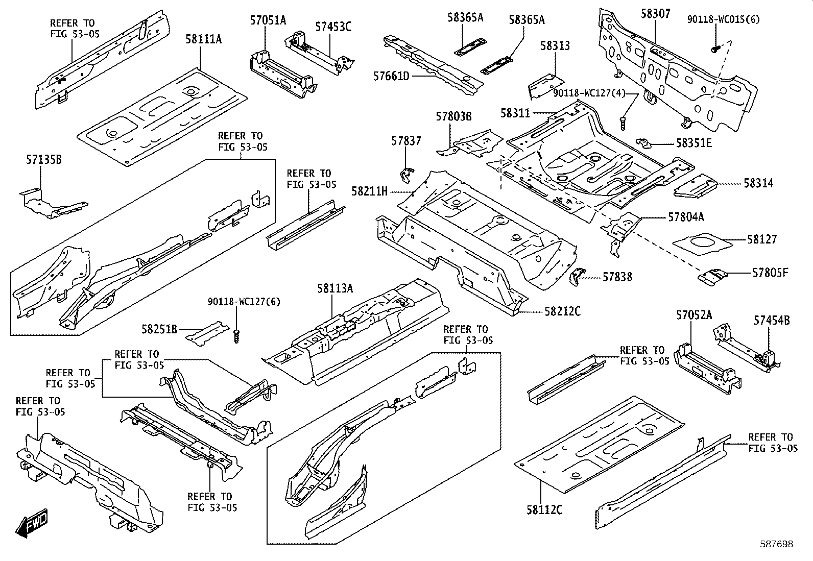 57803-WC001 Toyota Reference Part product image