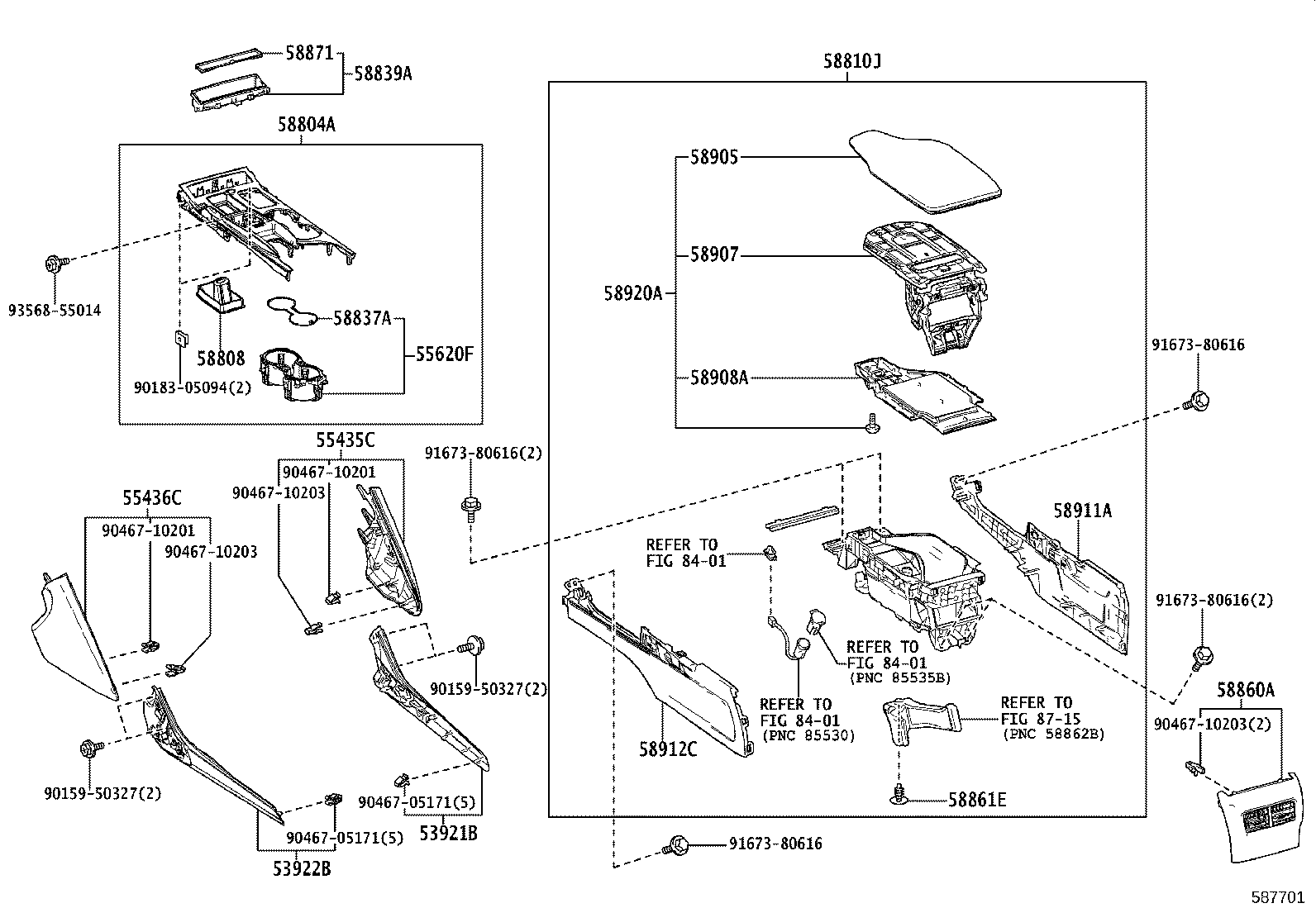 55620-53230 HOLDER ASSY, CONSOLE BOX CUP product image