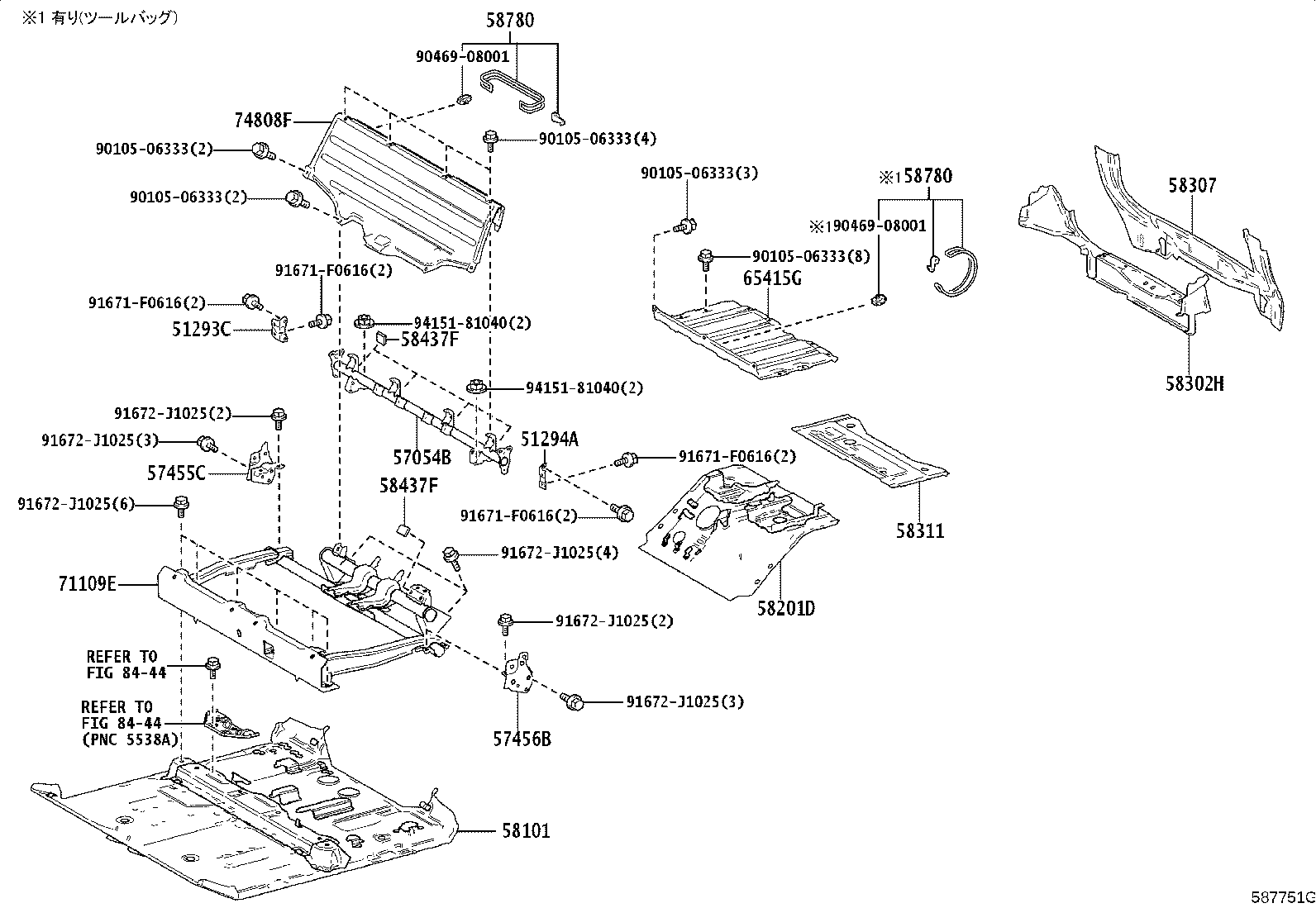 58308-55010 PANEL SUB-ASSY, BODY LOWER BACK product image