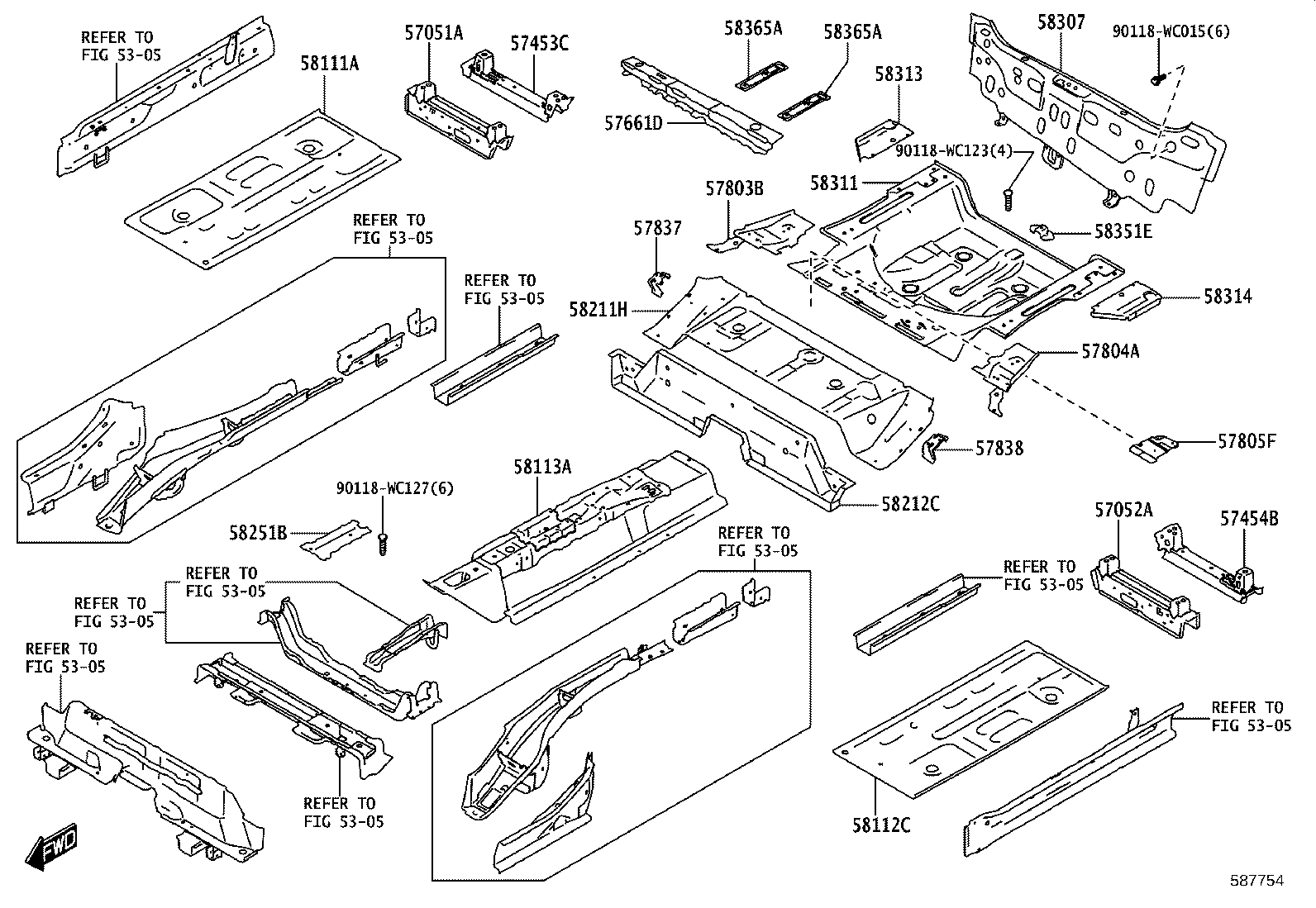 58307-WC004 PANEL SUB-ASSY, BODY LOWER BACK product image