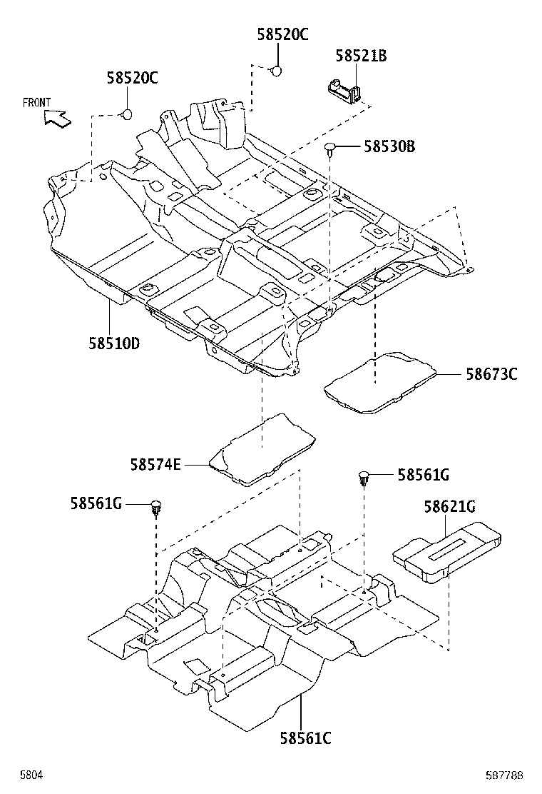 58510-BZX80 MAT ASSY, FLOOR product image