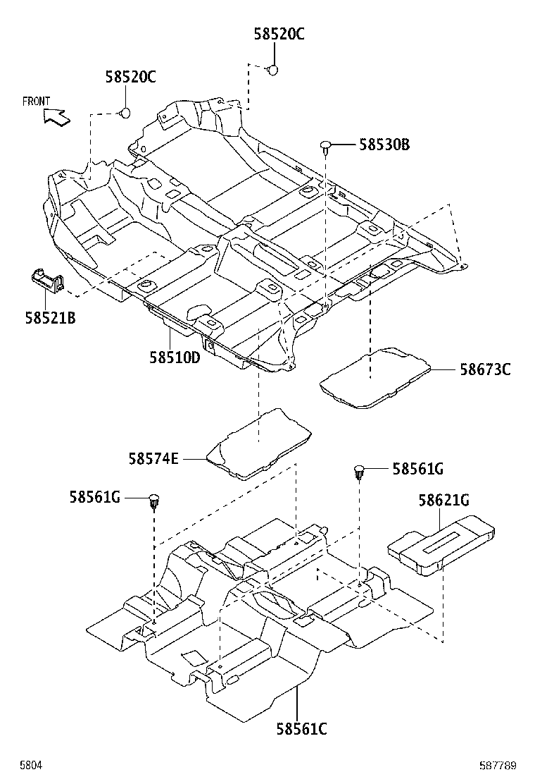 58510-BZX80 MAT ASSY, FLOOR product image